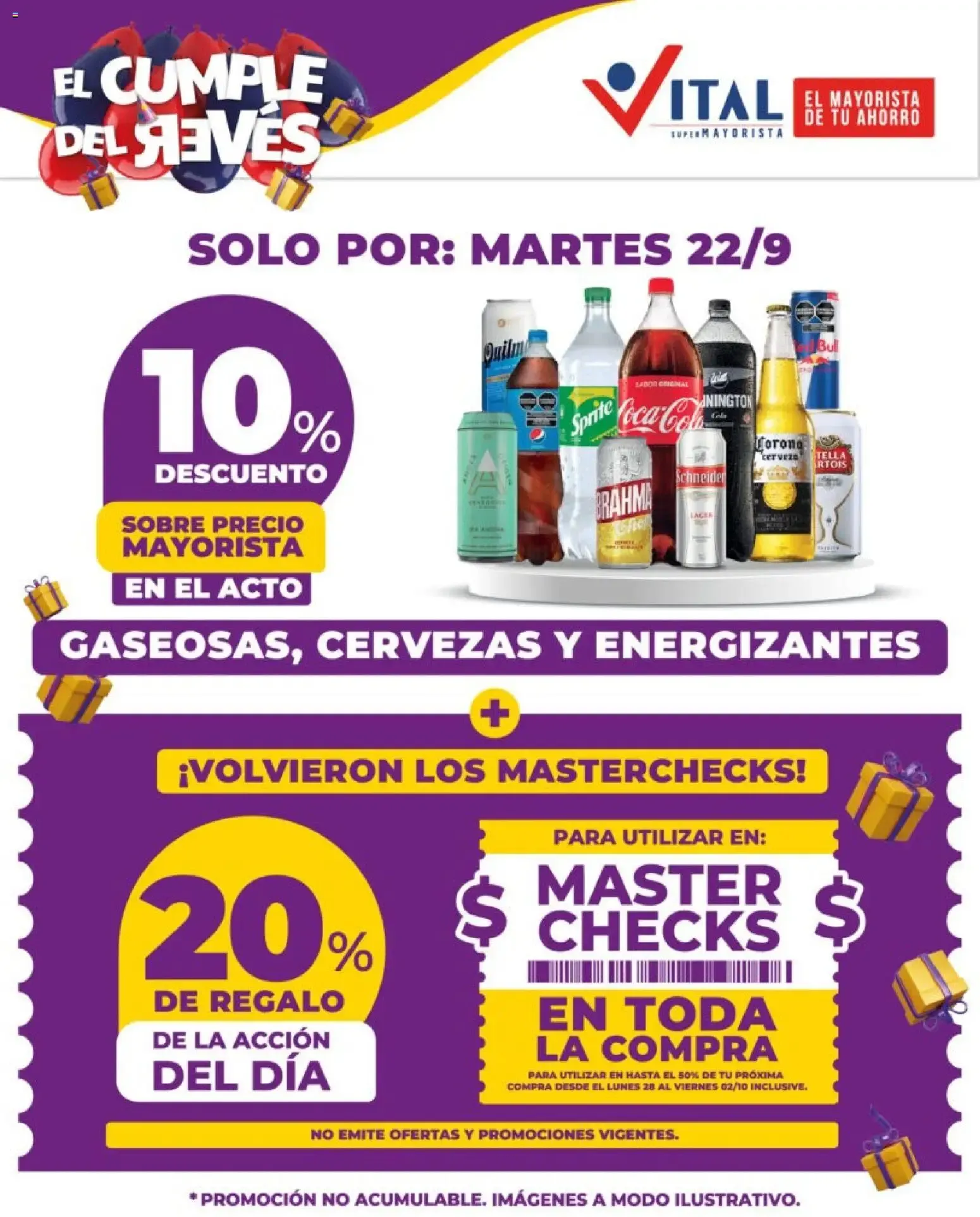 Ofertas de Vital - El Cumple del Revés 22 de septiembre al 22 de septiembre 2026 - Página 3 del catálogo