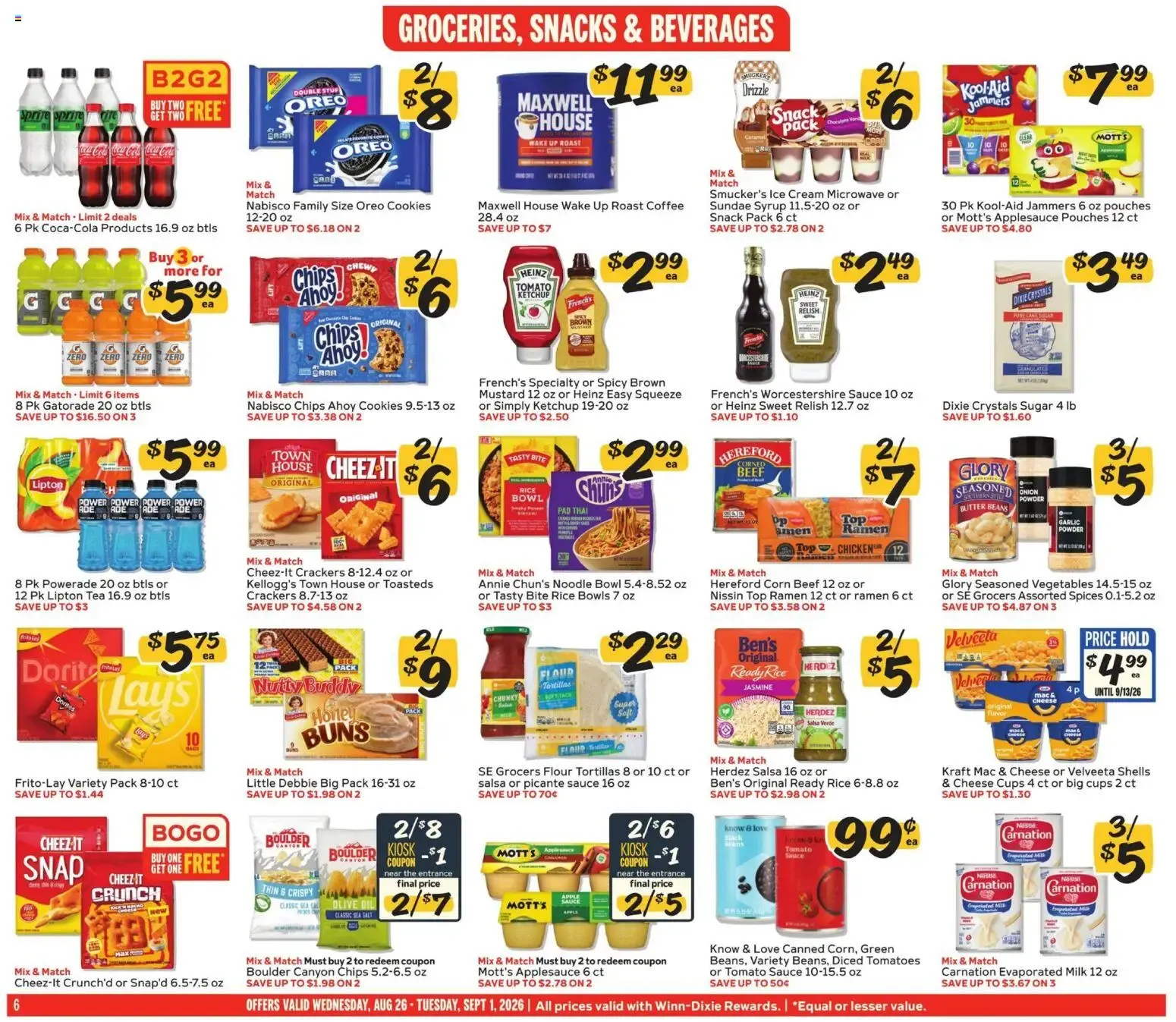 Weekly ad Winn Dixie Weekly Ad (08/26 - 09/01 2026) - Flyer from August 26 to September 1 2026 - Page 6