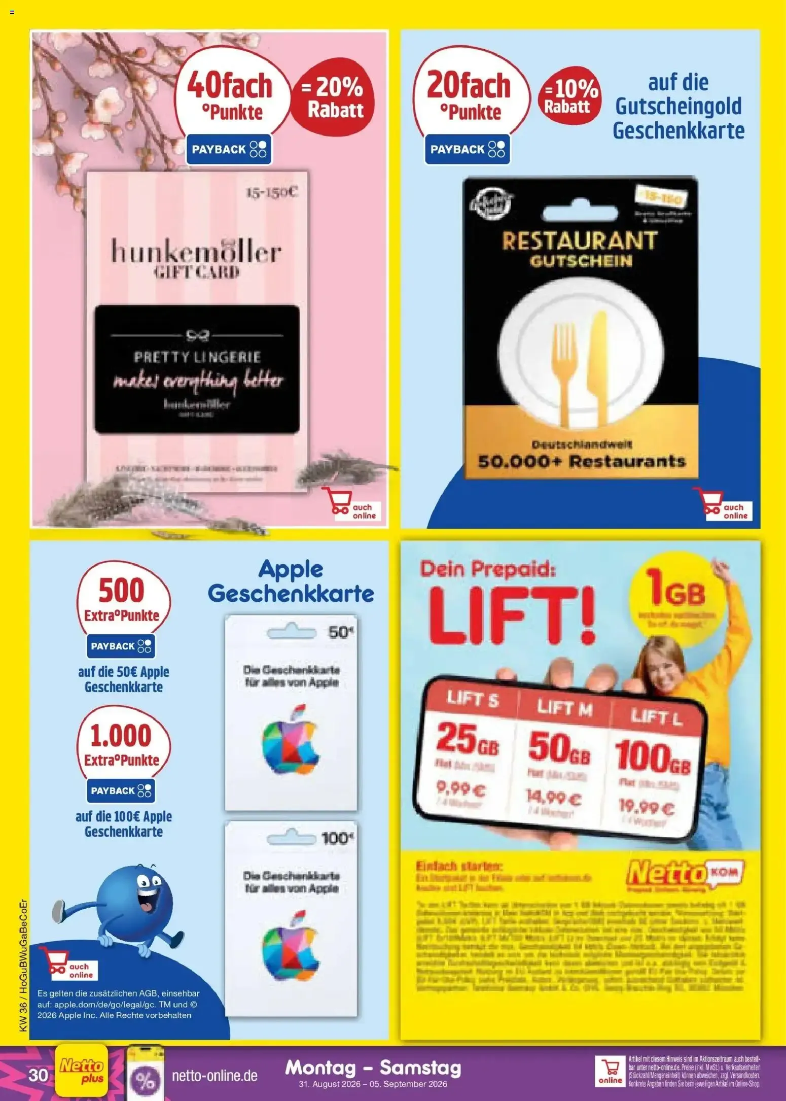 Netto Marken-Discount XXL SPAR GANZ NAH von 31. August bis 5. September 2026 - Prospekt seite 40