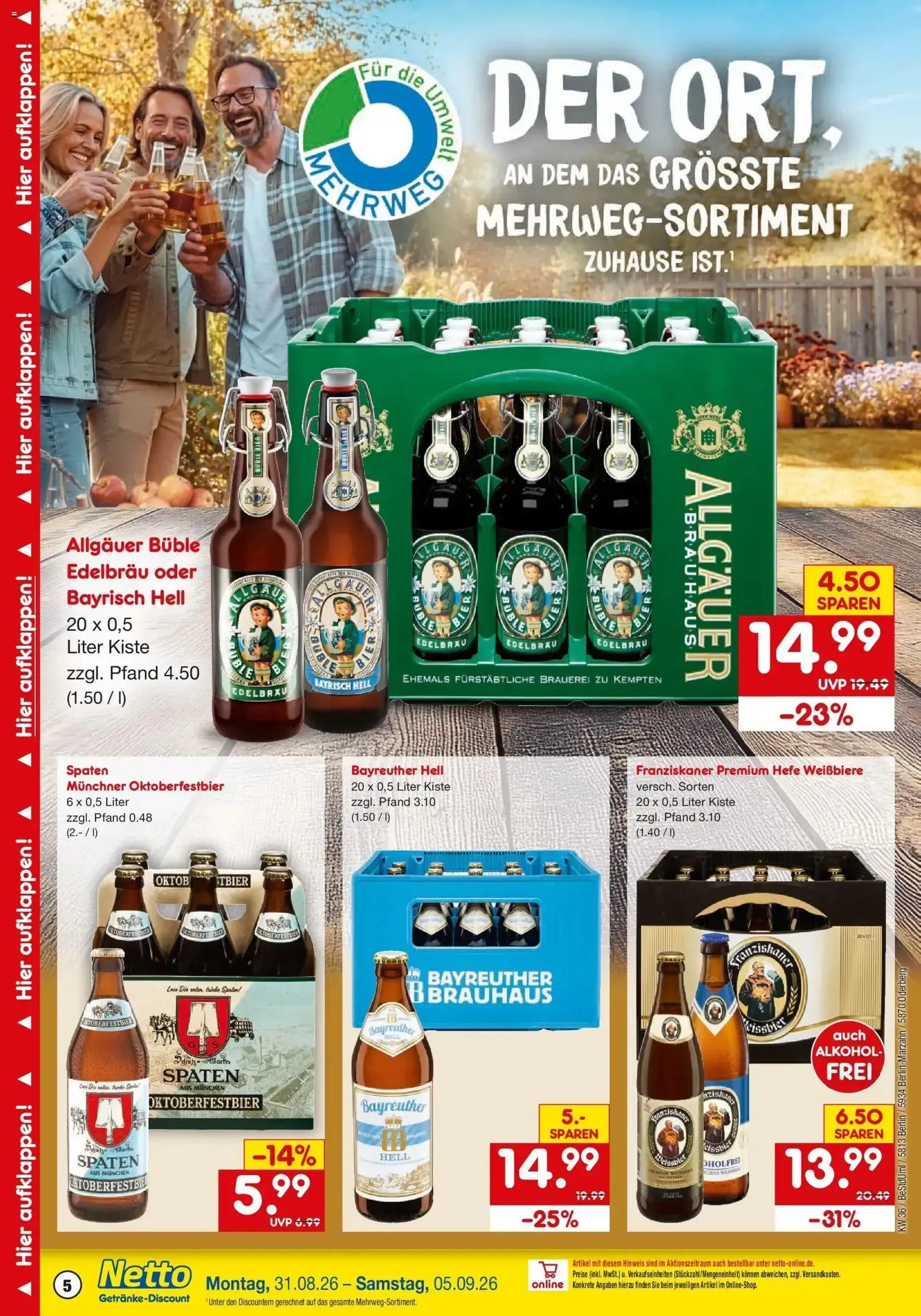 Netto Marken-Discount Prospekt Berlin (ab 31.08.2026) » Angebote von 31. August bis 5. September 2026 - Prospekt seite 5