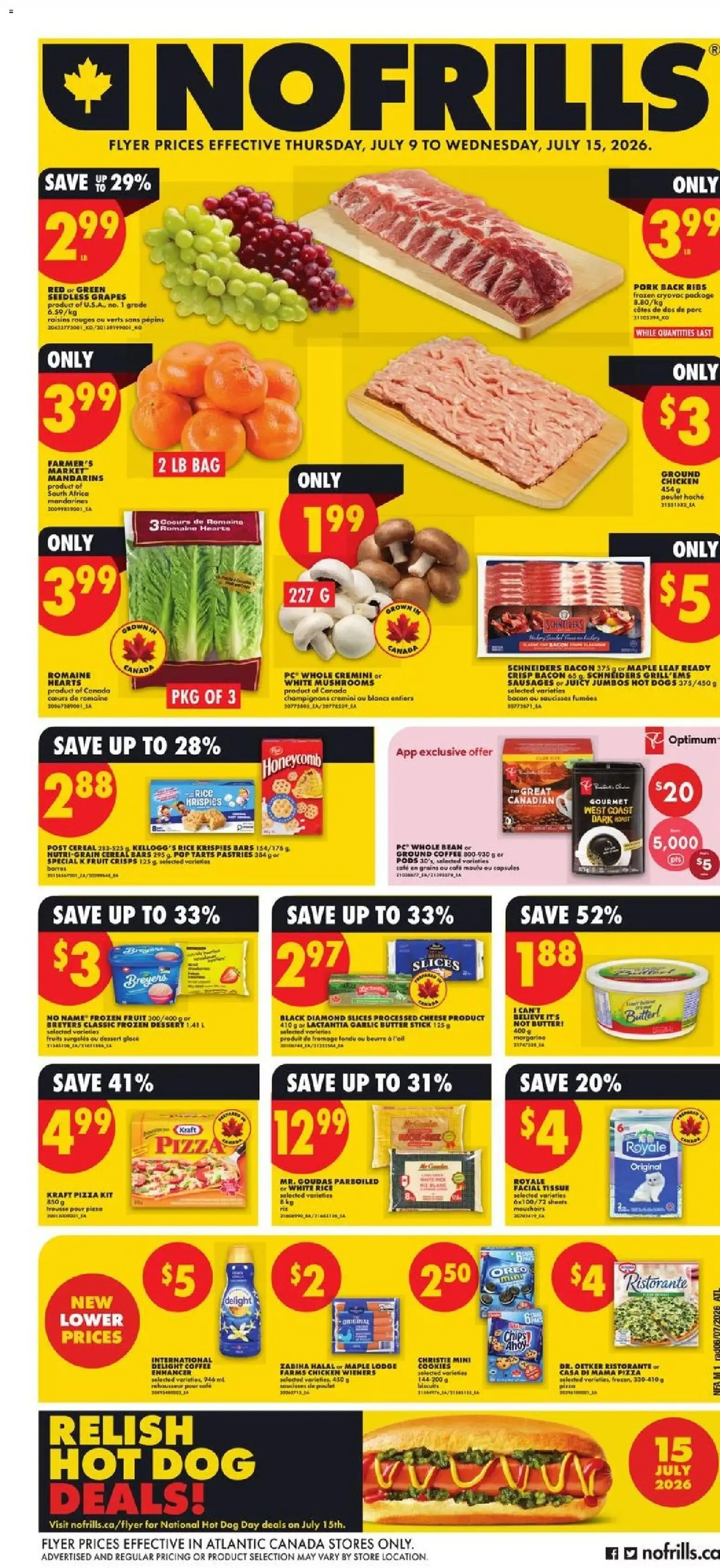 No Frills weekly flyer - NS from Jul 9, 2026 > weekly specials & deals from July 9 to July 15 2026 - flyer page 1