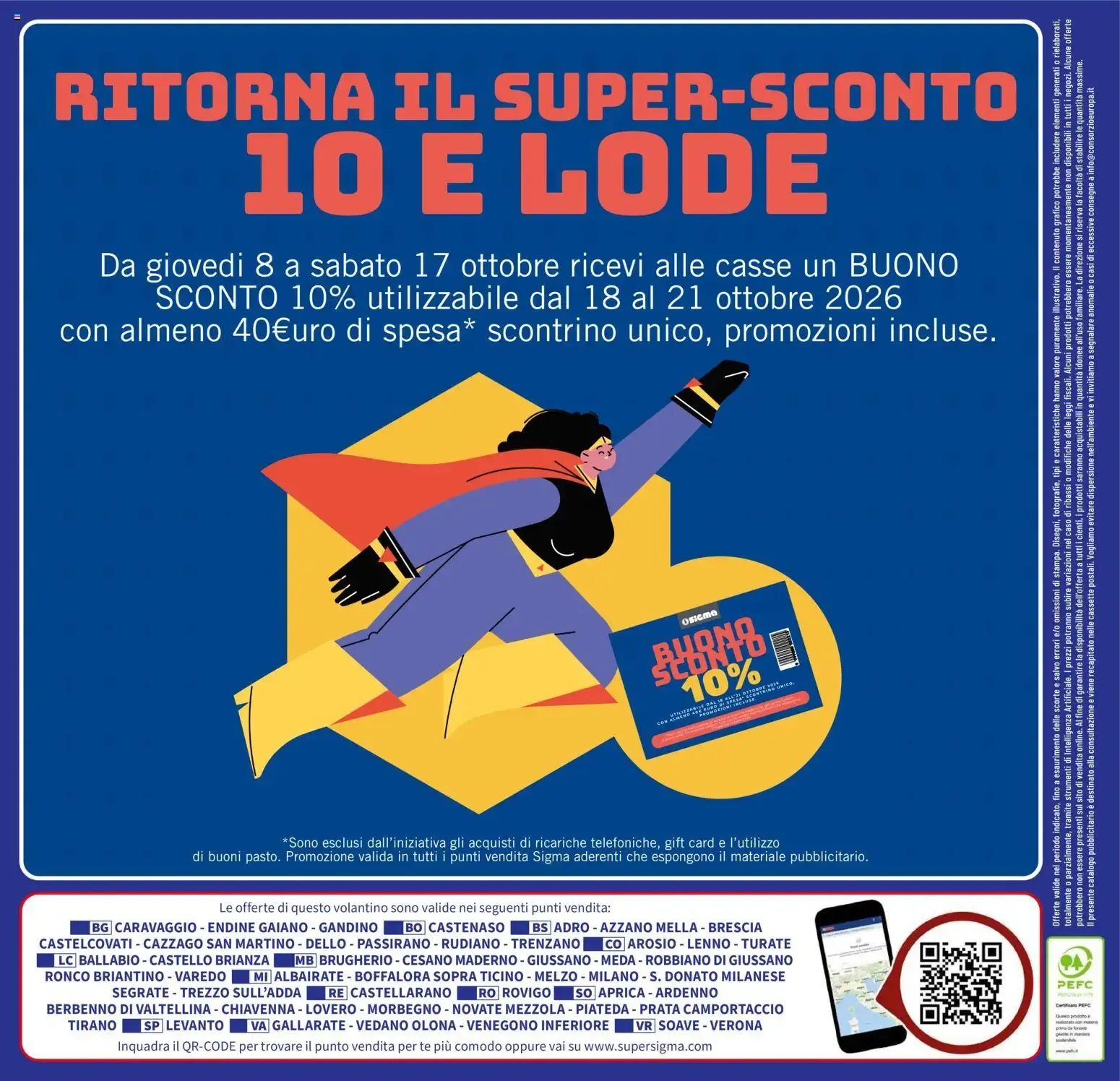 SIGMA SOTTO COSTO - Volantino de Ofertas da 8 ottobre a 17 ottobre di 2026 - Pagina del volantino 20