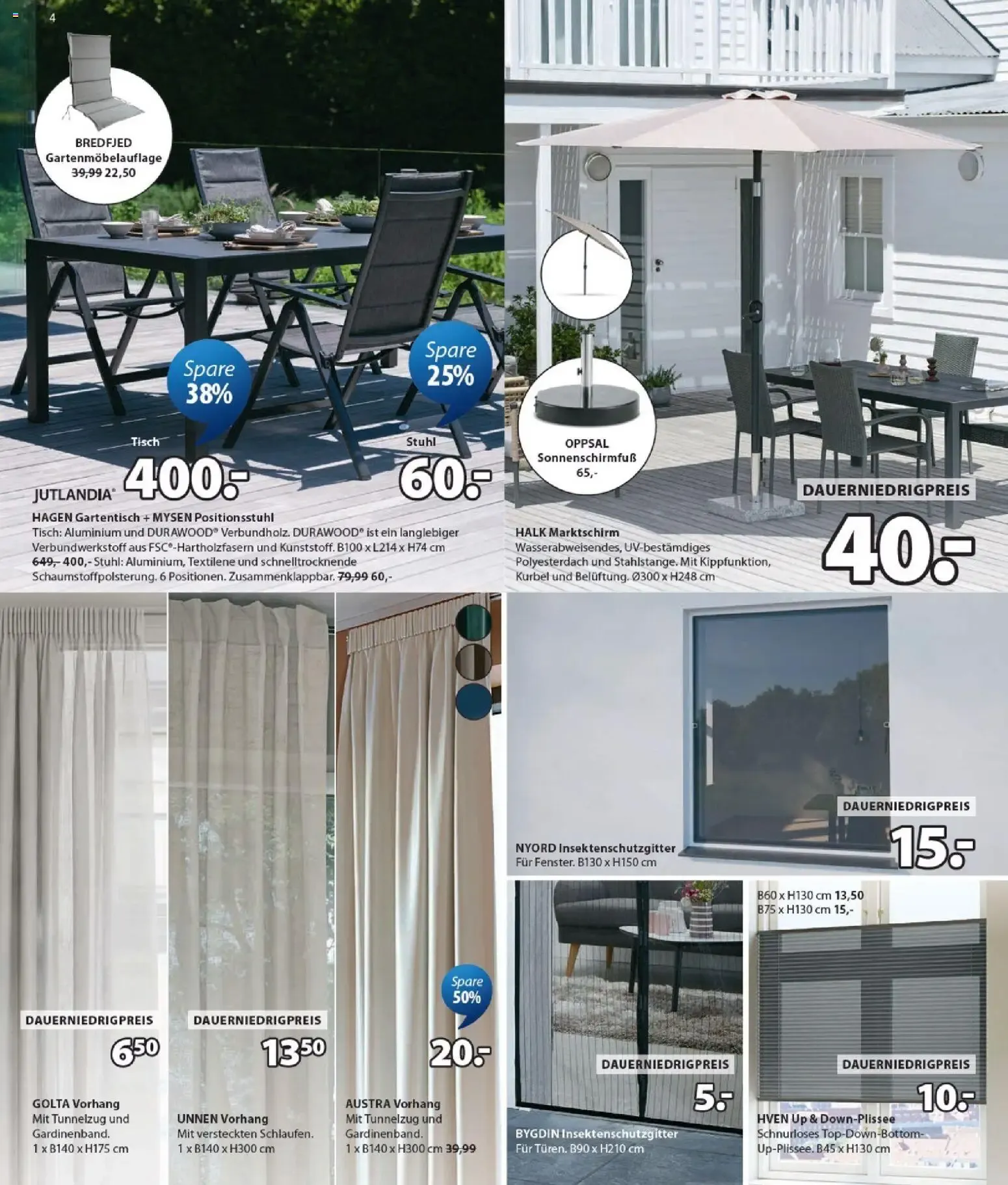 JYSK Sale: Spare bis zu 70% von 7. Juni bis 11. Juli 2026 - Prospekt seite 4