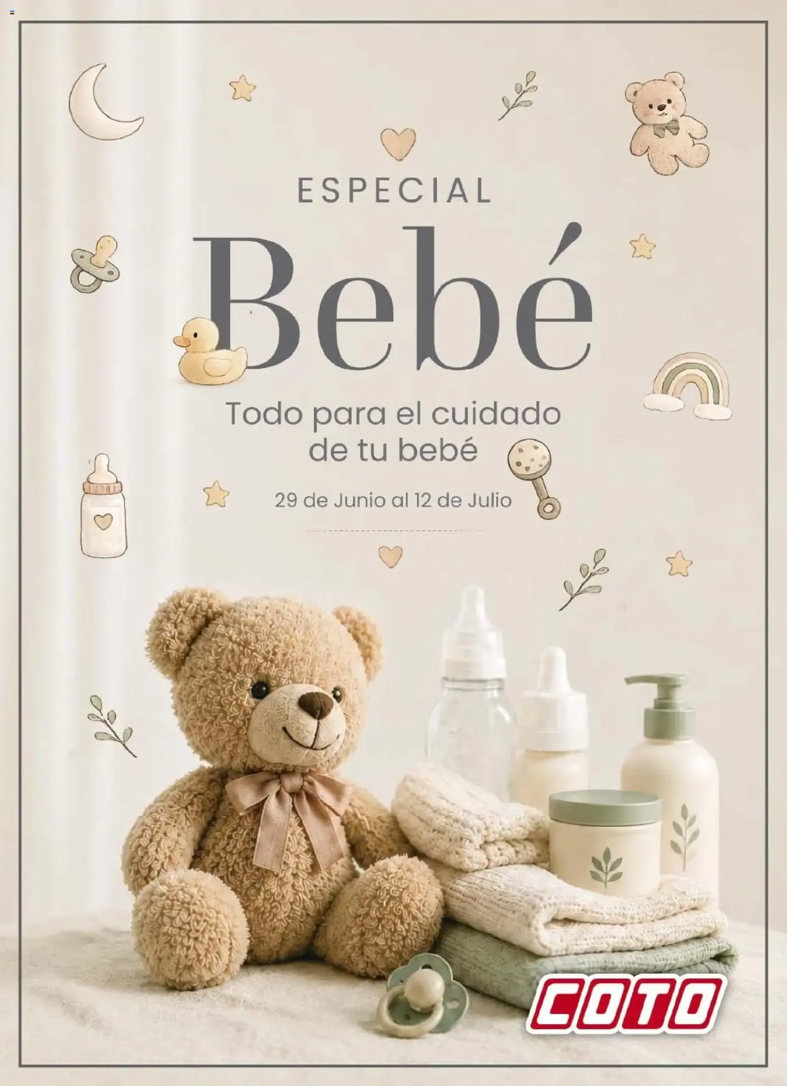 Ofertas de Coto - ESPECIAL Bebé || del 29/06/2026 - 12/07/2026 || Descuentos 29 de junio al 12 de julio 2026 - Página 1 del catálogo