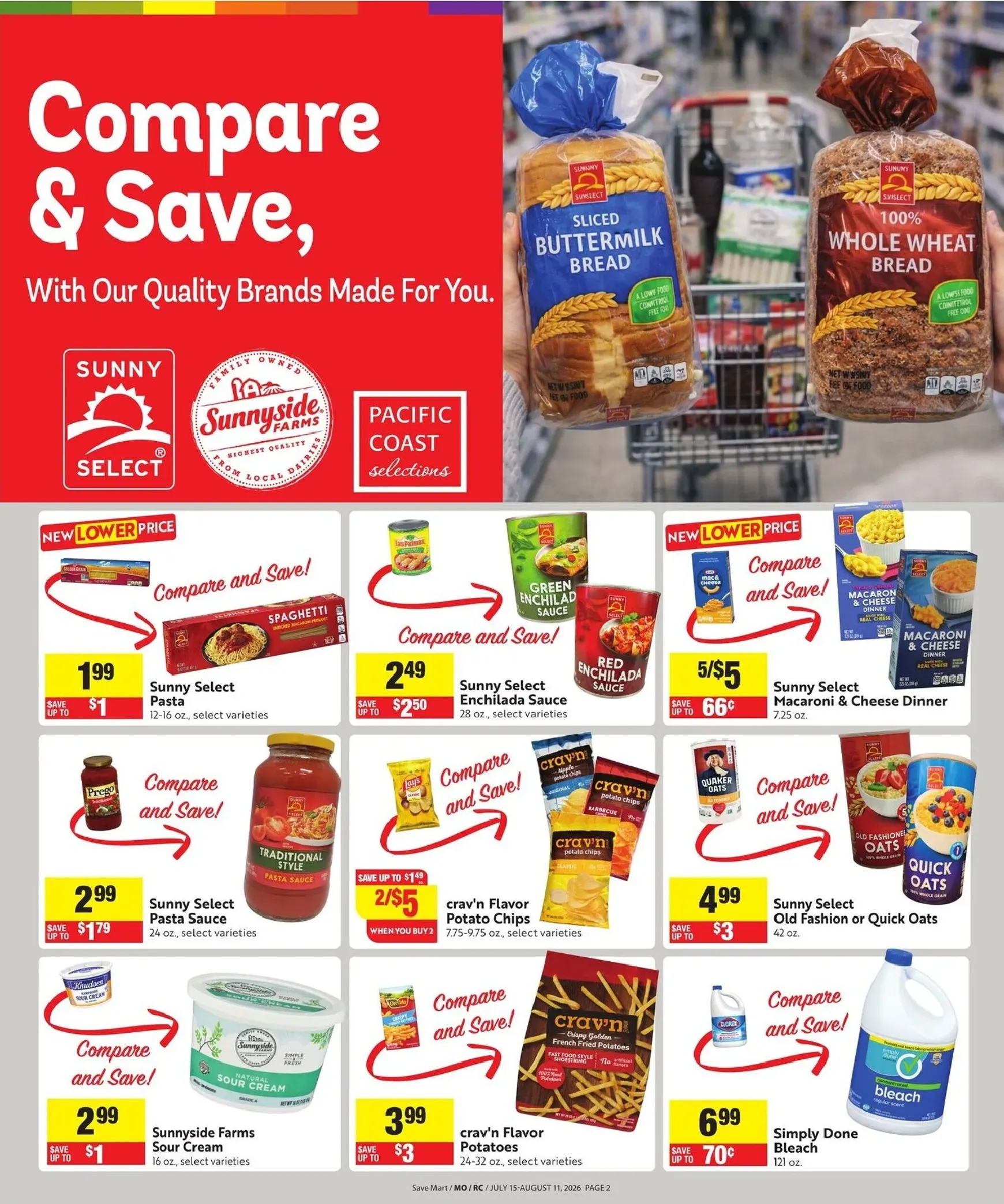 Weekly ad Save Mart: Save with Our Quality Brands from July 15 to August 11 2026 - Page 2