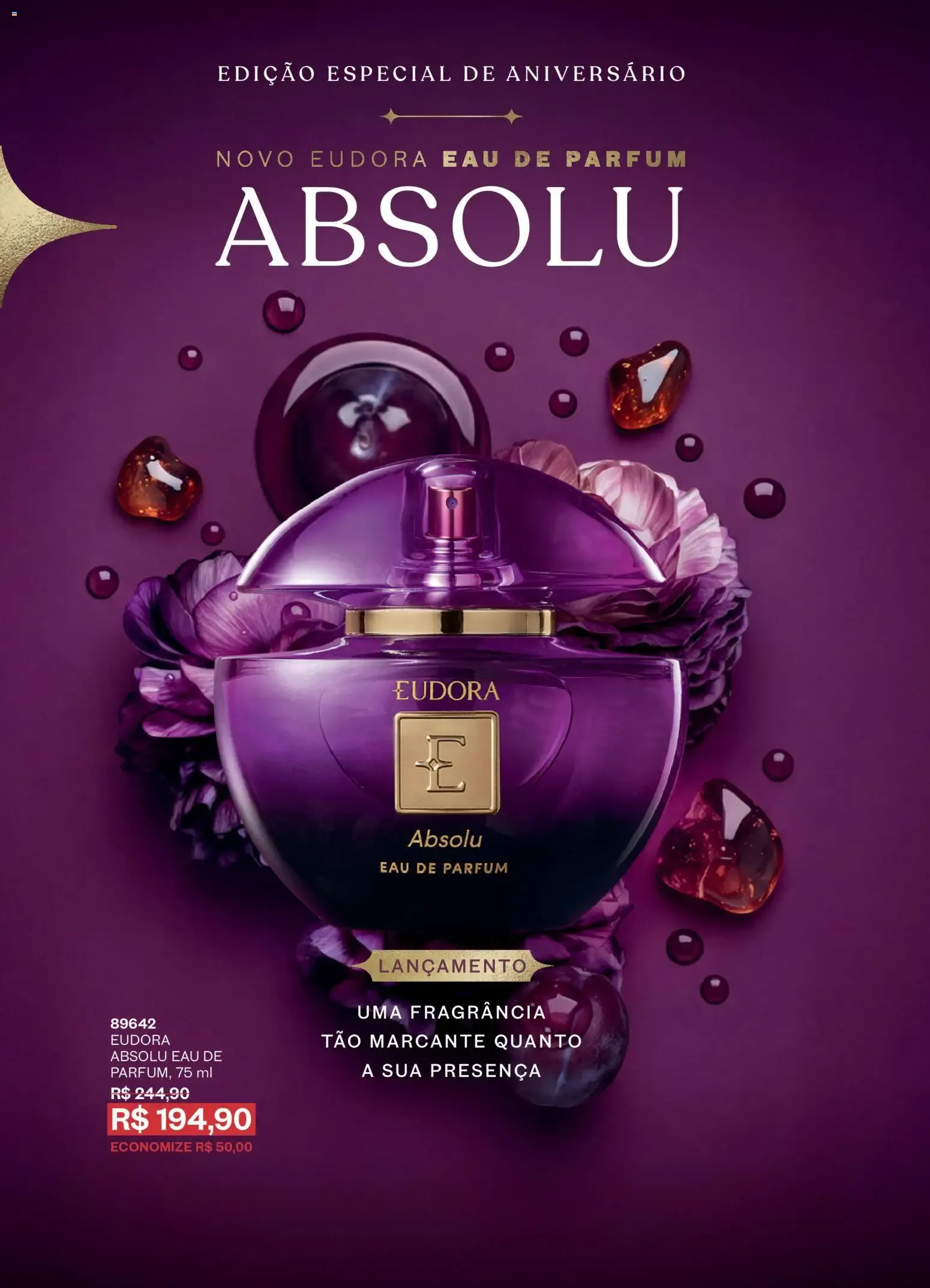 Encarte de Eudora - Edición Especial de Aniversario - 15 años - Absolu Eau de Parfum - Ciclo 12 5 de agosto até 27 de agosto 2026 - Pagina 2