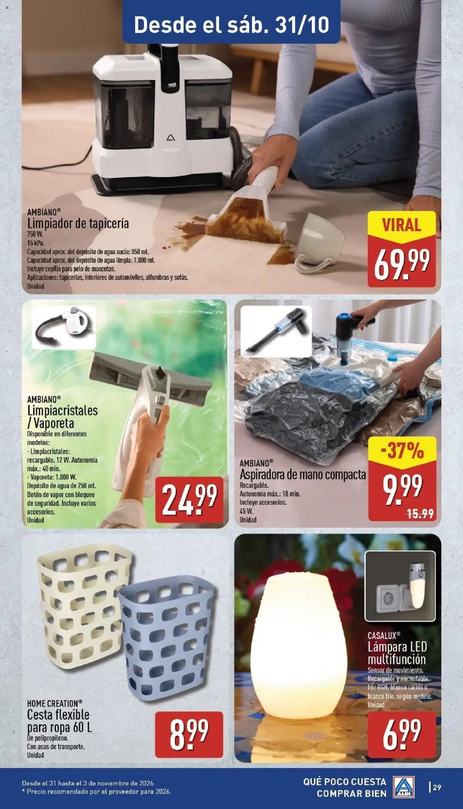 Catálogo de Aldi: El súper que más baja los precios de los frescos 26 de octubre al 1 de noviembre 2026 - Página 29