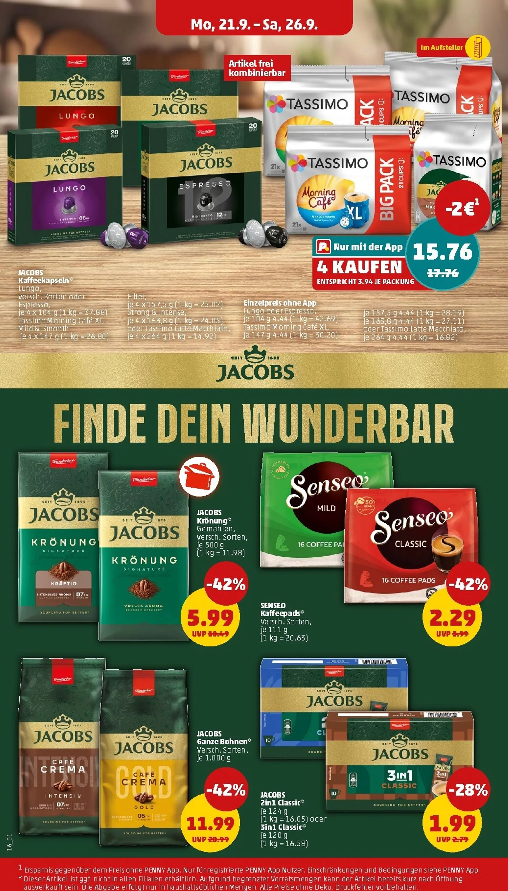 PENNY Prospekt nächste Woche – von Montag 21.09.2026 bis Samstag 26.09.2026 von 21. September bis 26. September 2026 - Prospekt seite 22