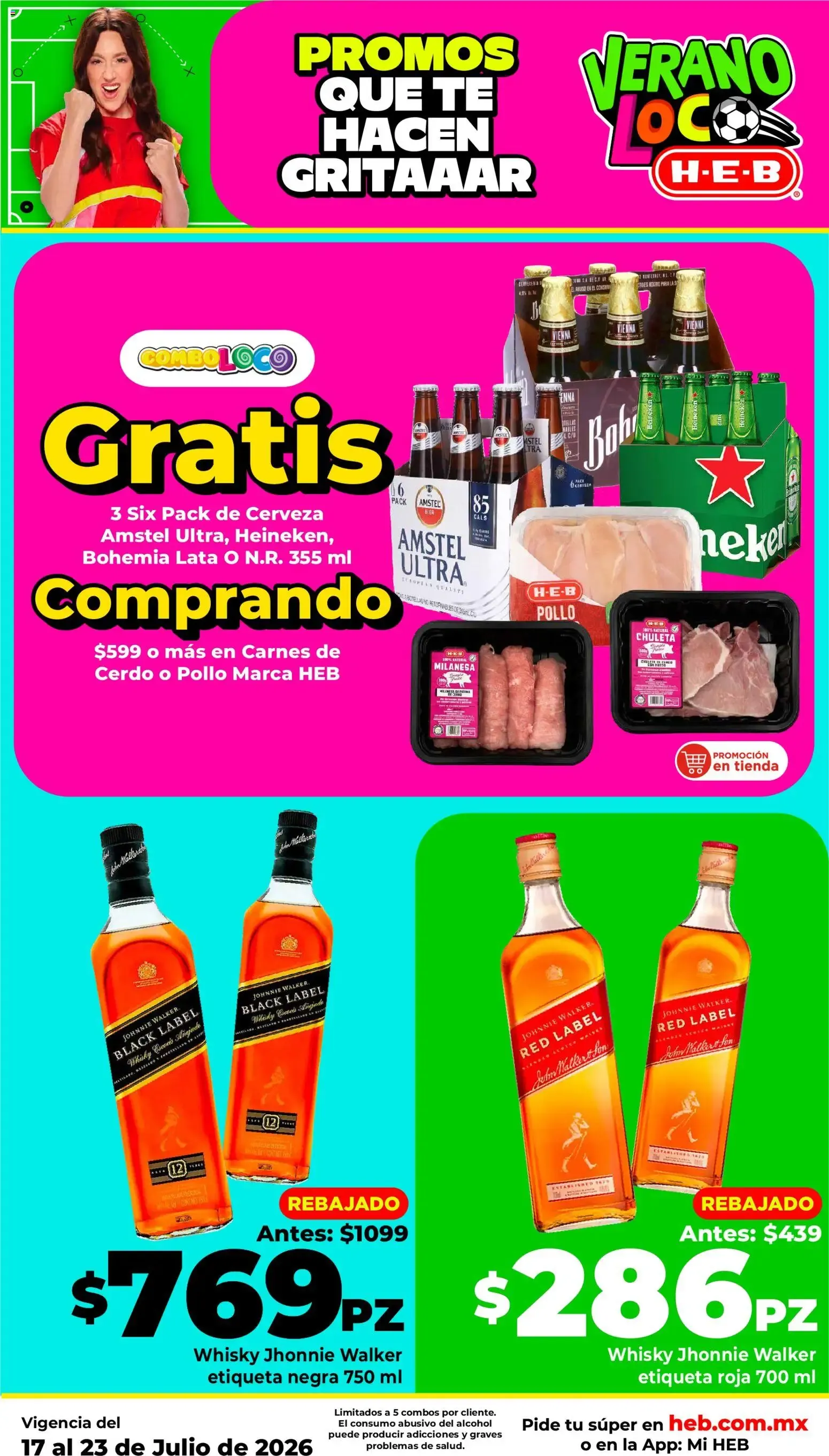 Catálogo de H-E-B: Las Promos Más Locas Entran a la Cancha - Verano Loco 17 de julio al 23 de julio 2026 - Pagina 2
