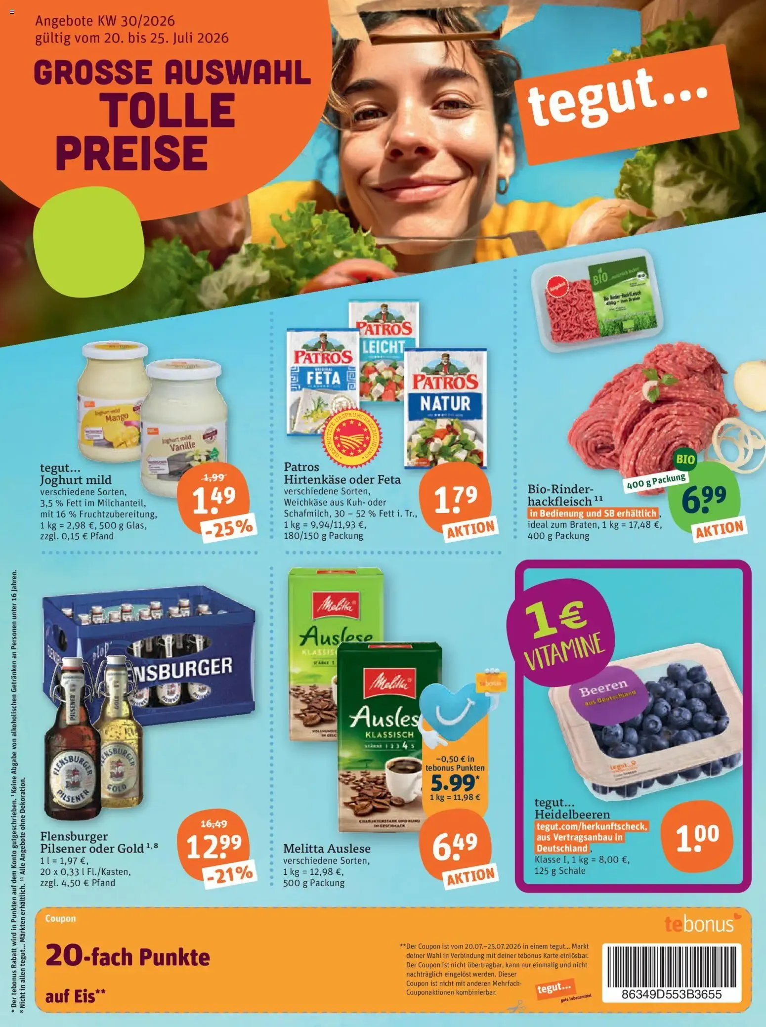 Tegut Prospekt (ab 20.07.2026) zum Blättern von 24. Juli bis 25. Juli 2026 - Prospekt seite 3