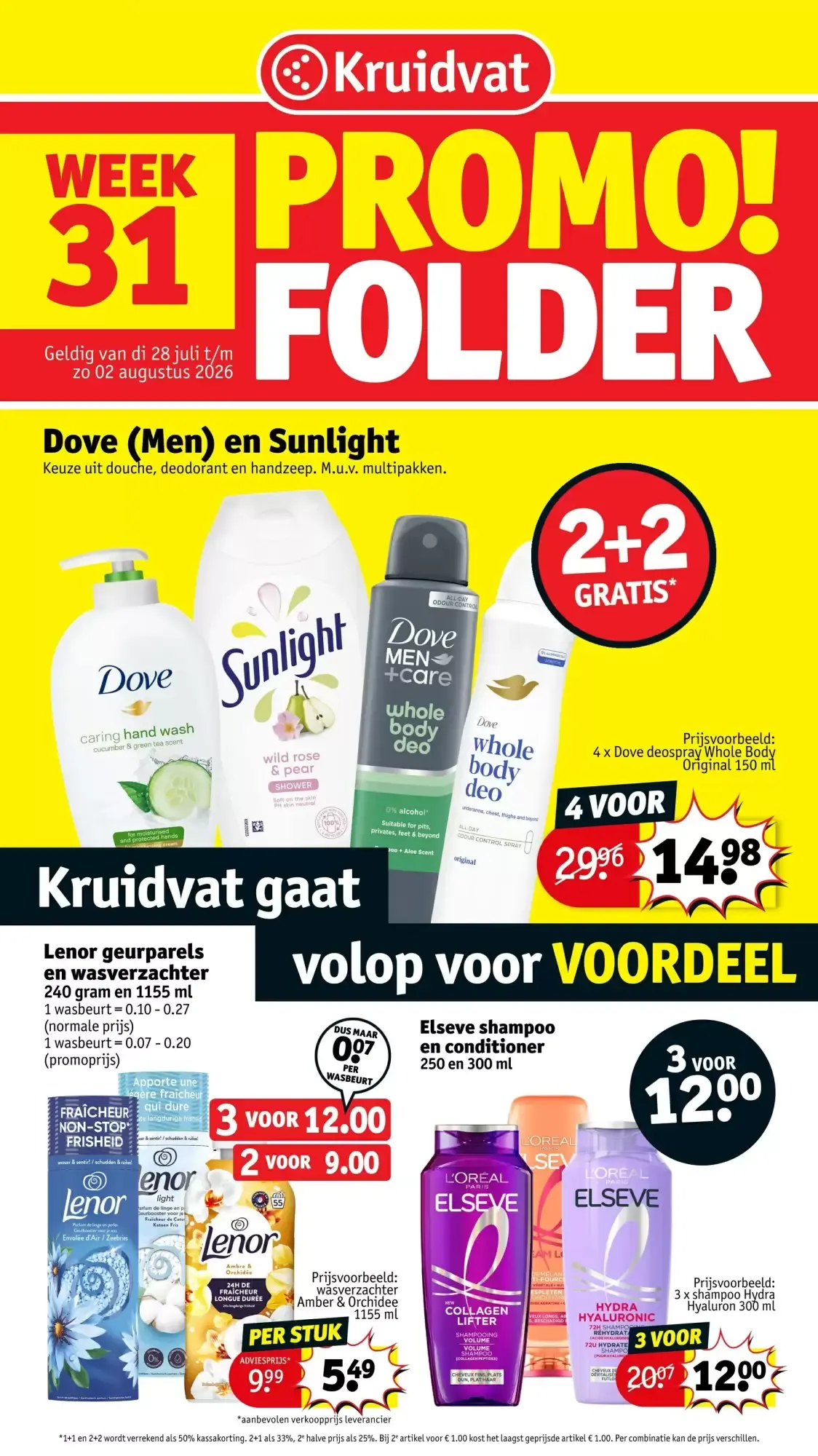 Kruidvat folder week 31 van 28 juli tot 2 augustus 2026 - folder pagina 1