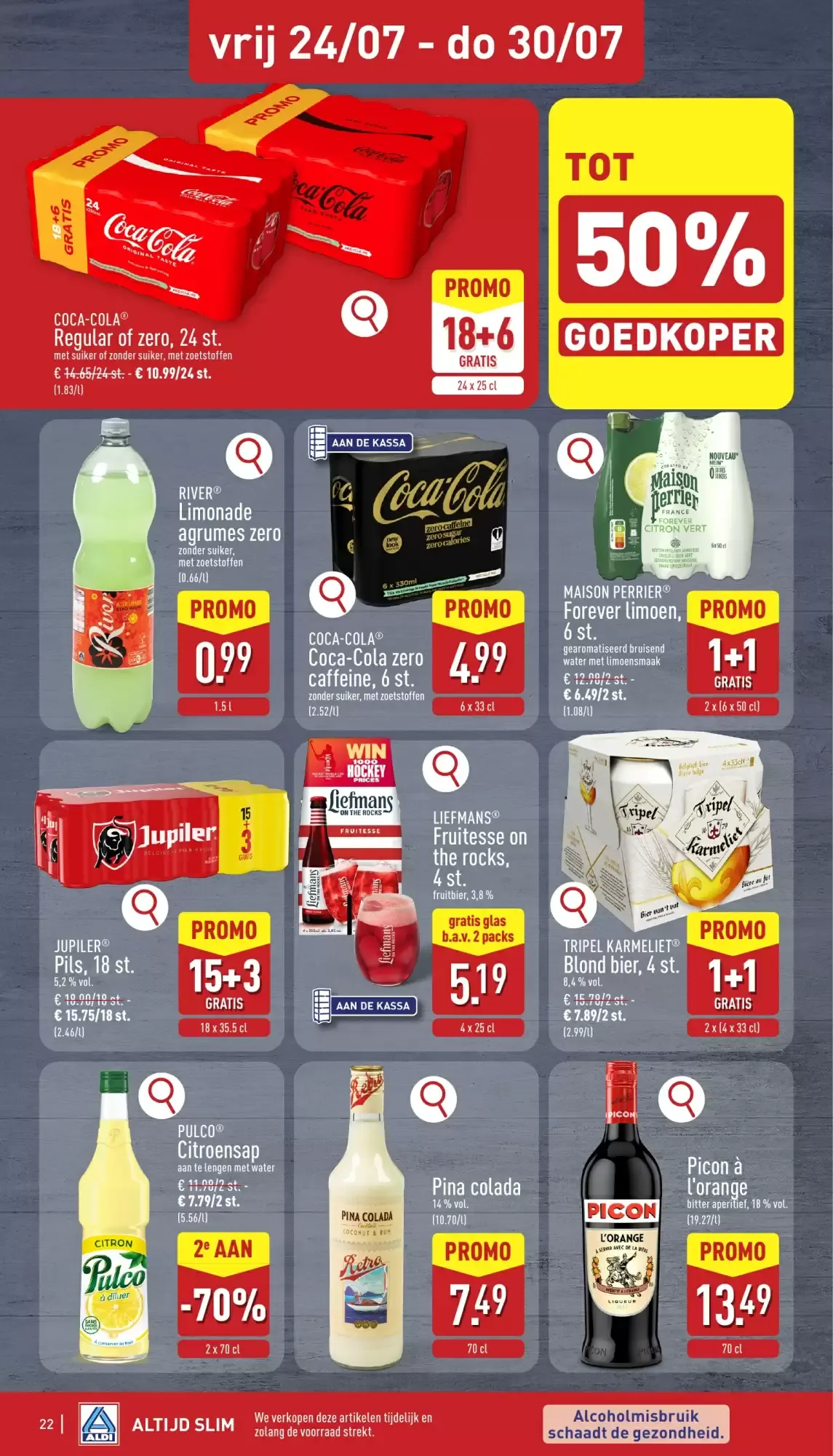 Aldi folder van 20/07 t.e.m. 25/07 van 20 juli tot 25 juli 2026 - folder pagina 22