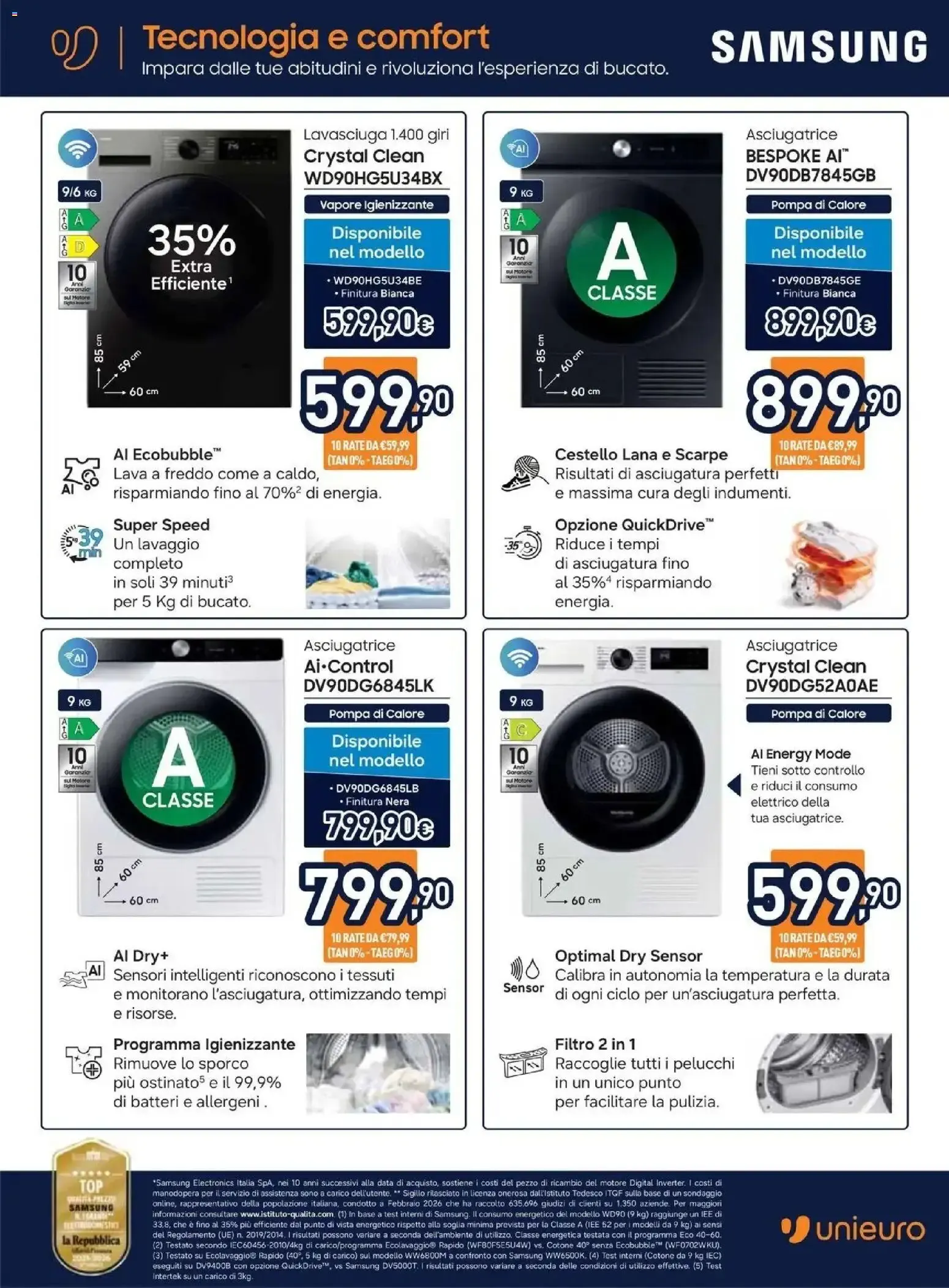 Nuovo Unieuro volantino Speciale Asciugatura da Unieuro! dal 16/10/2026 > offerte anteprima 🛍️ da 16 ottobre a 1 novembre di 2026 - Pagina del volantino 14
