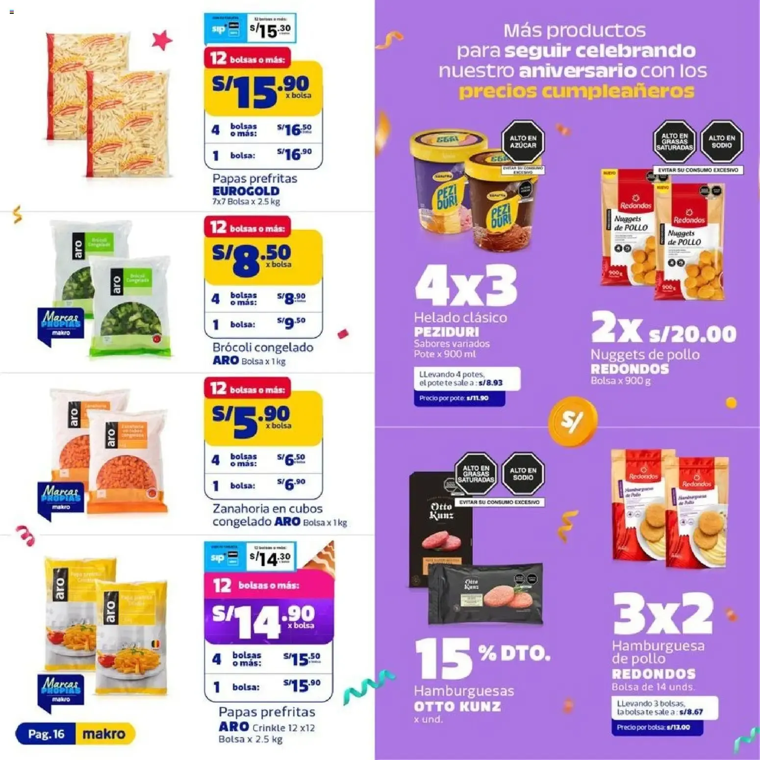 Catalogo de Precios Cumpleañeros Makro 14 de julio al 29 de julio 2026 - Pag 16