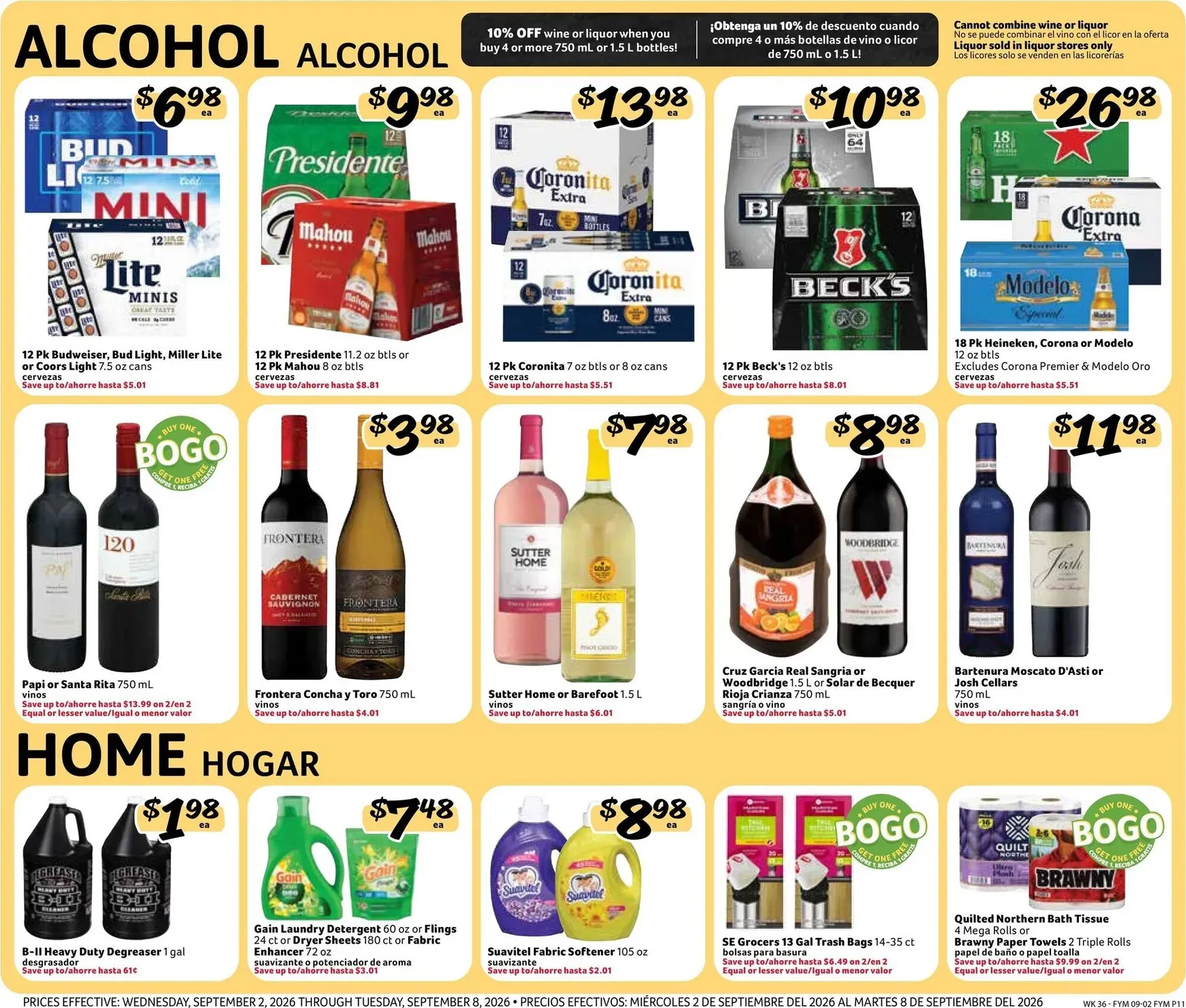 Weekly promotion Fresco Supermarkets: Ofertas del Día del Trabajo spanning from September 2 to September 8 2026 - Page 11 for Catalogue 365