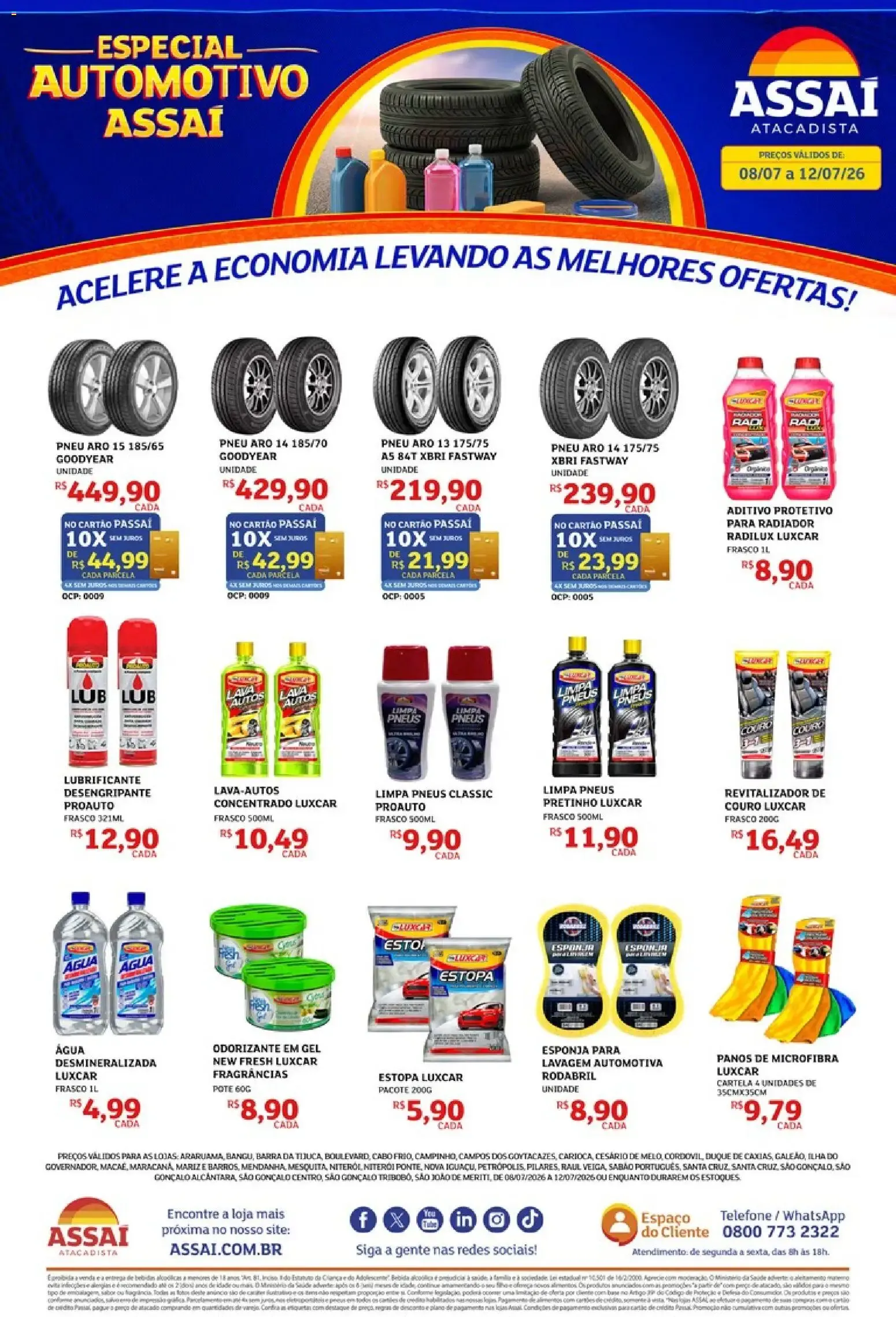 Encarte de ESPECIAL AUTOMOTIVO ASSAÍ 8 de julho até 12 de julho 2026 - Pagina 1