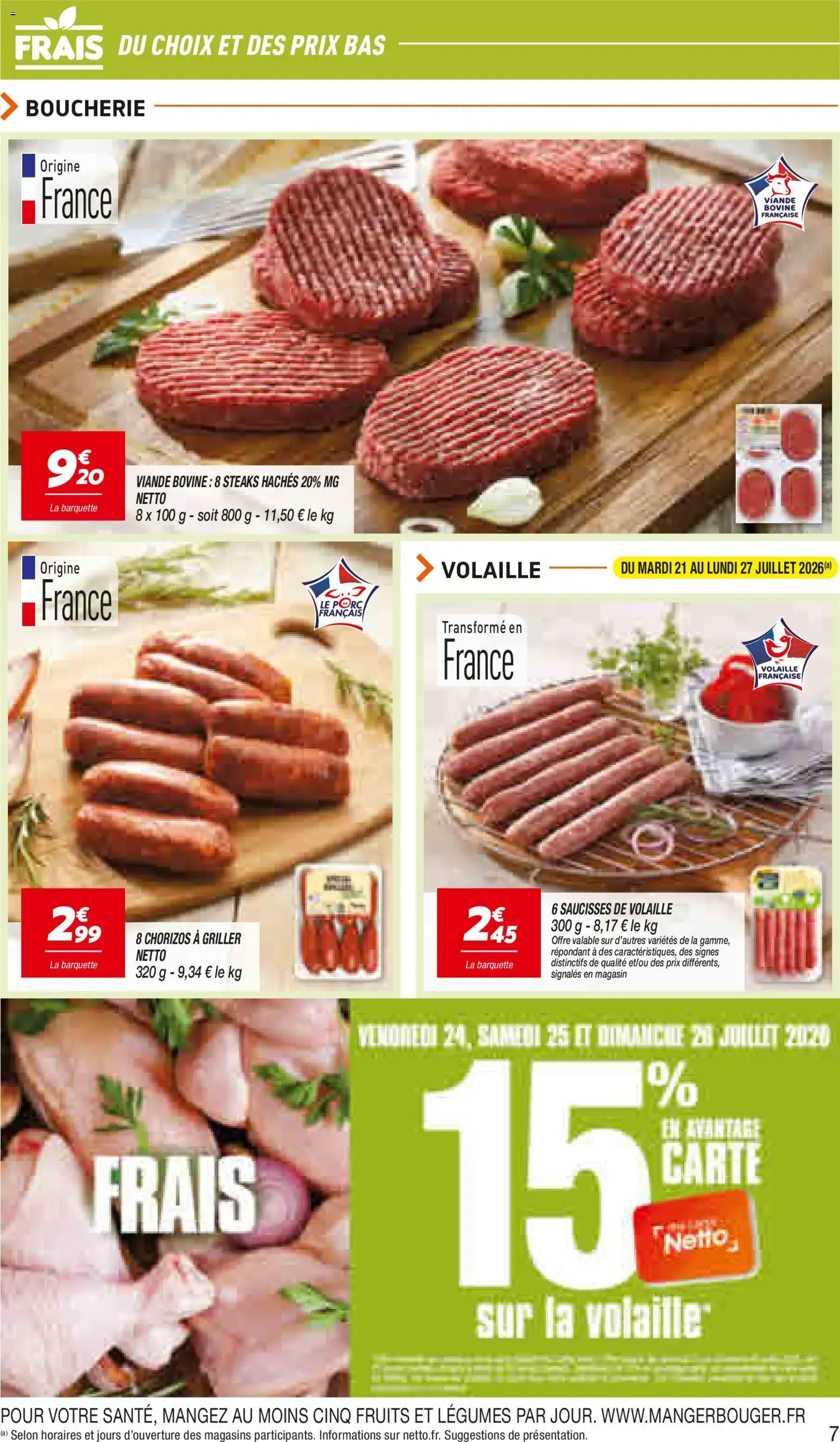 Netto catalogue à partir du 21/07/2026 - promo en ligne du 21 juillet au 3 août 2026 - Catalogue page 7
