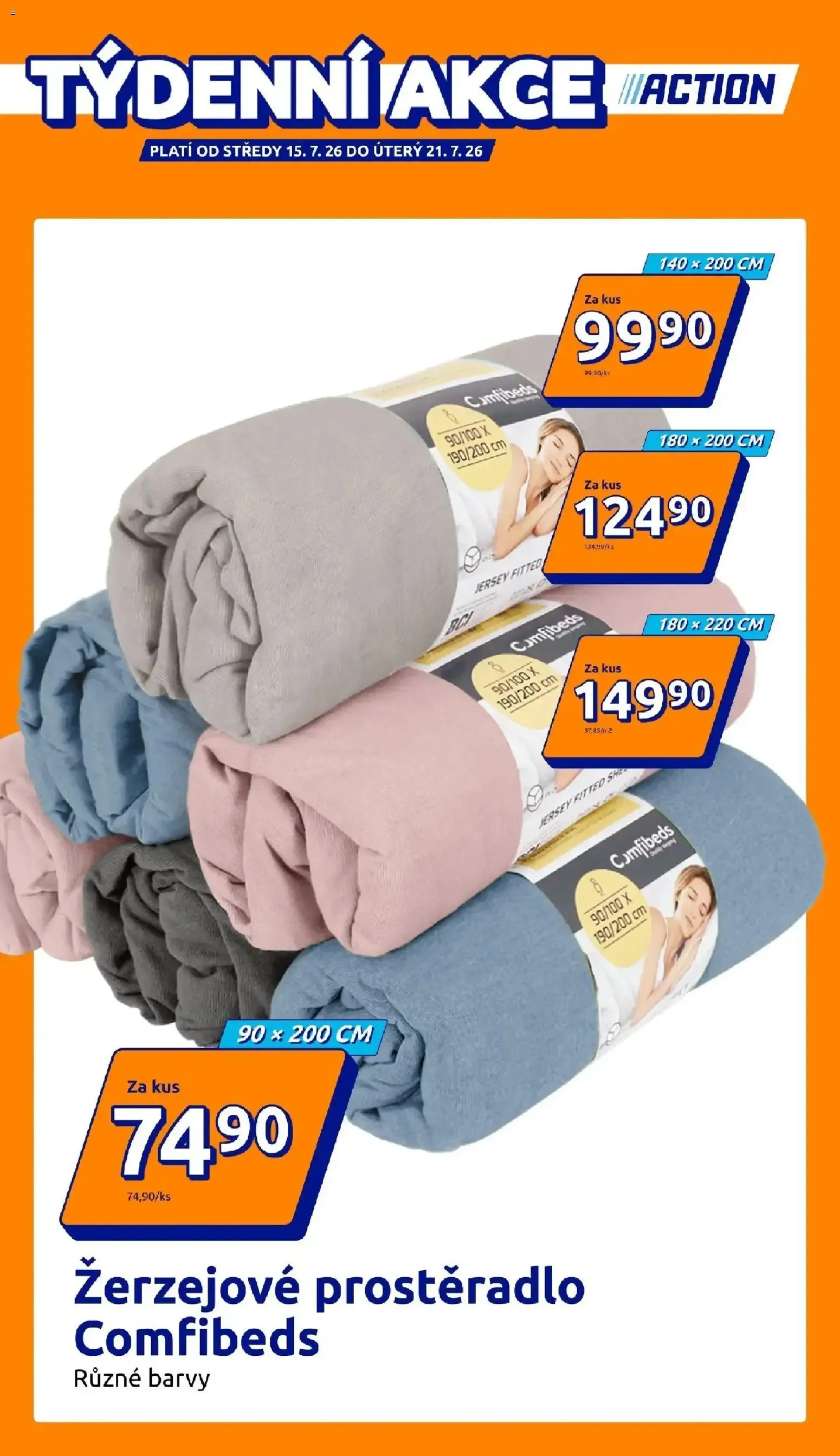 Action - Ofertas semanales en sábanas ajustables Comfibeds - 15. července 21. července 2026 - Page 1