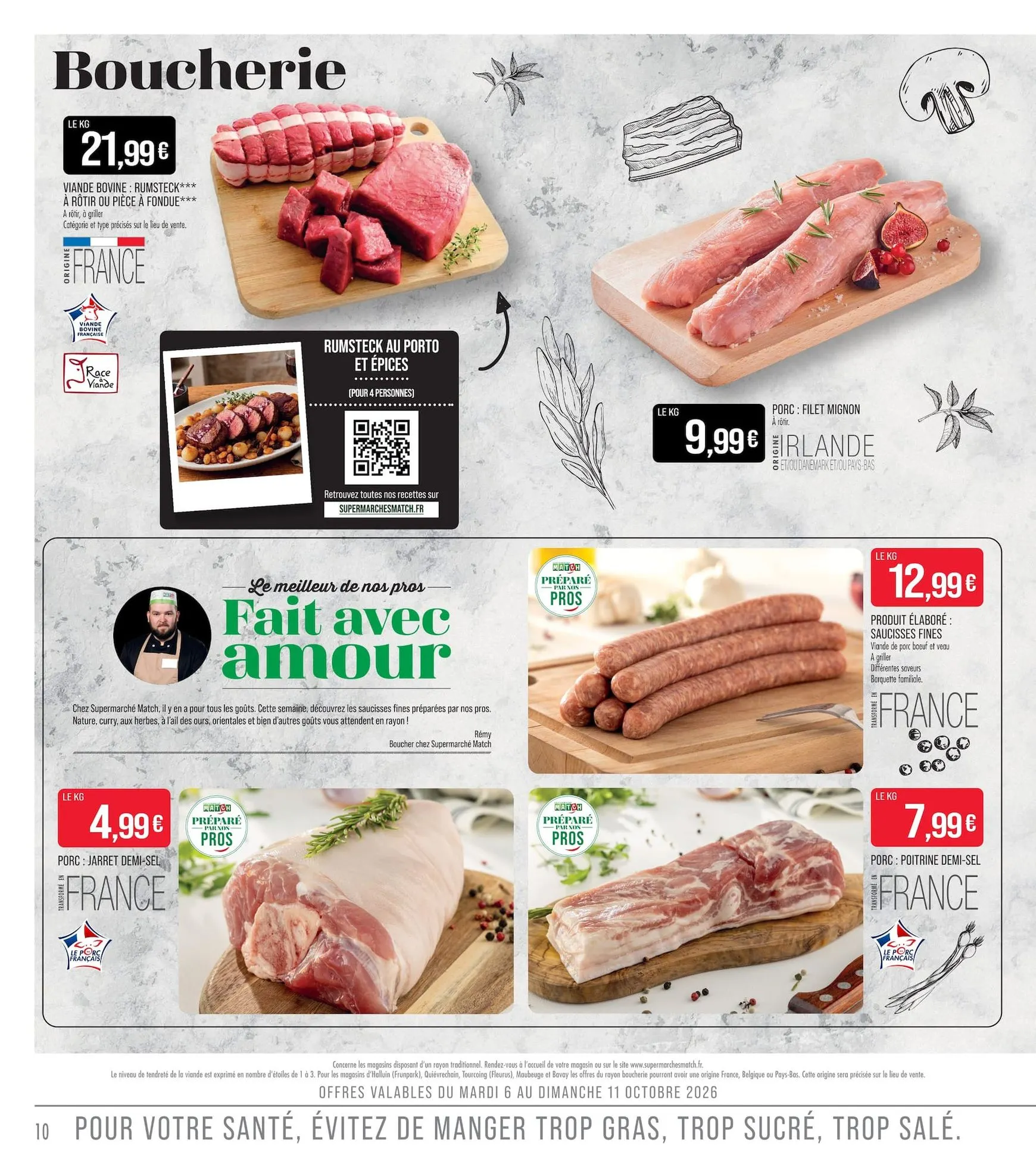 Supermarché Match - Fête Charcutier du 6 octobre au 18 octobre 2026 - Catalogue page 10