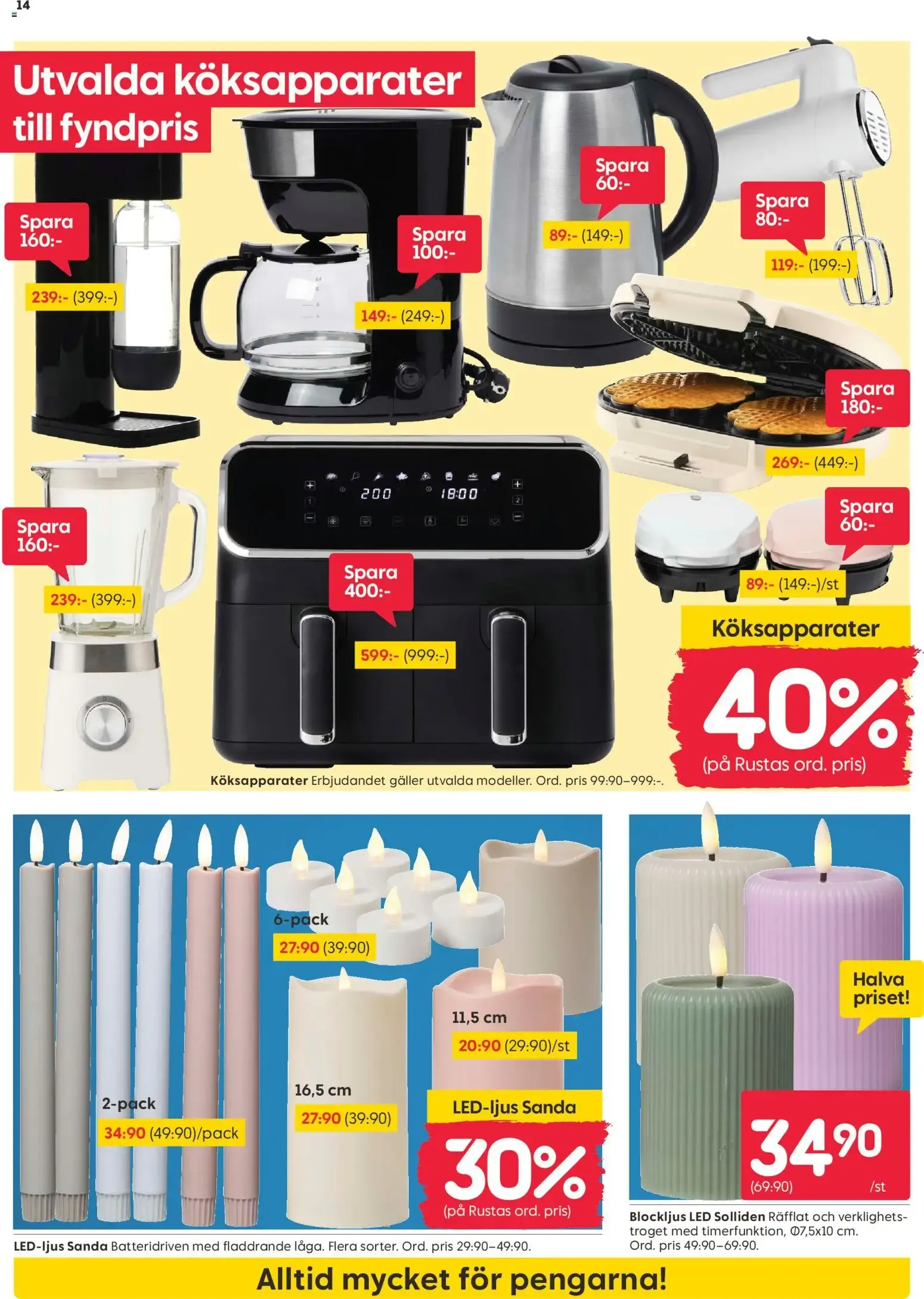 Rusta erbjudanden från 12/10/2026 - 18/10/2026 > Reklamblad nuvarande rabatter från 12 oktober till 18 oktober 2026 - Reklamblad sidor 14