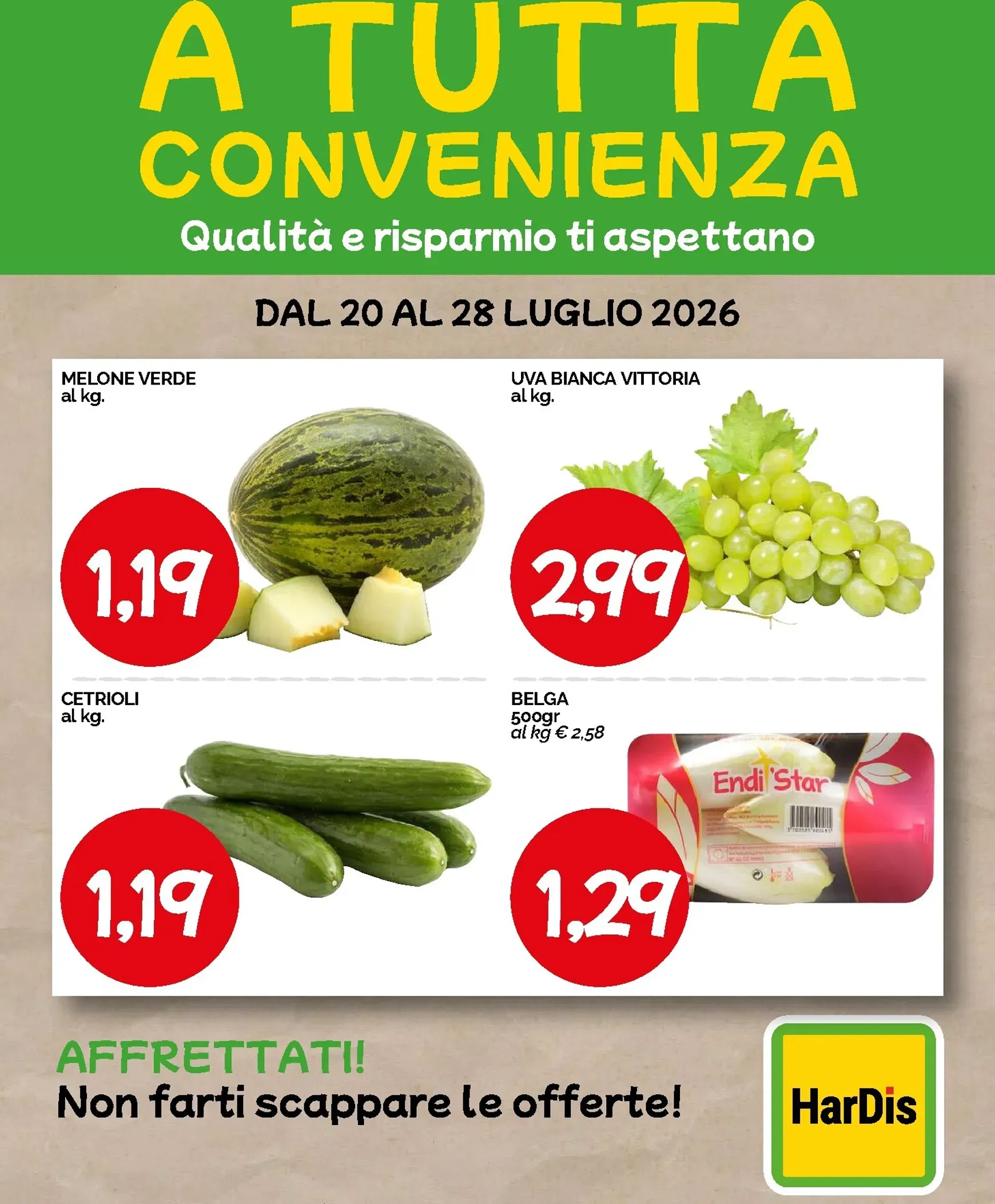 Volantino attuale di Hardis - A Tutta Convenienza valido dal lunedì 20/07/2026 al martedì 28/07/2026 da 20 luglio a 28 luglio di 2026 - Pagina del volantino 2