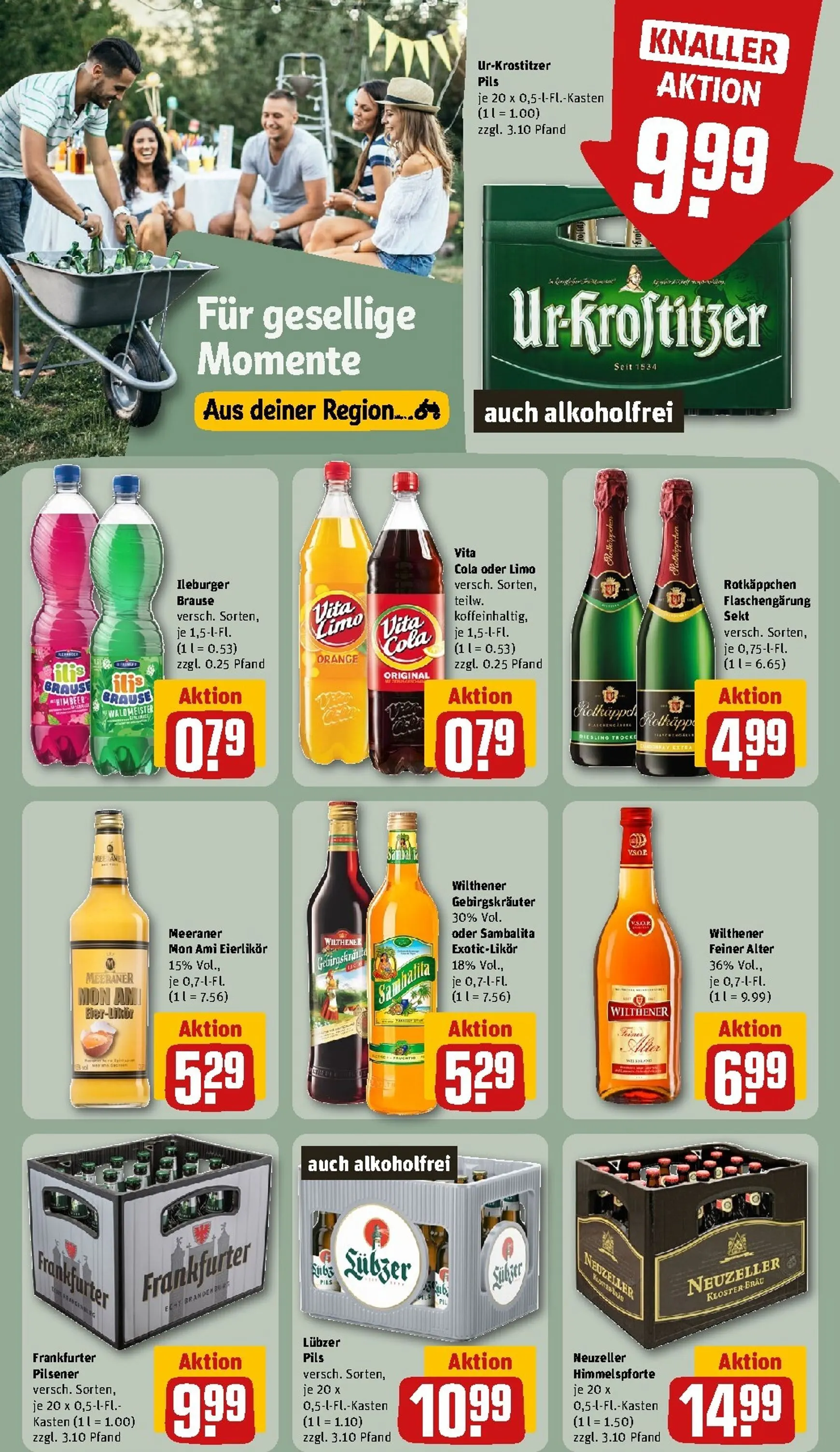 REWE Arina Fester Dein Markt: Mehr Grillen. Mehr sparen. von 3. August bis 9. August 2026 - Prospekt seite 16