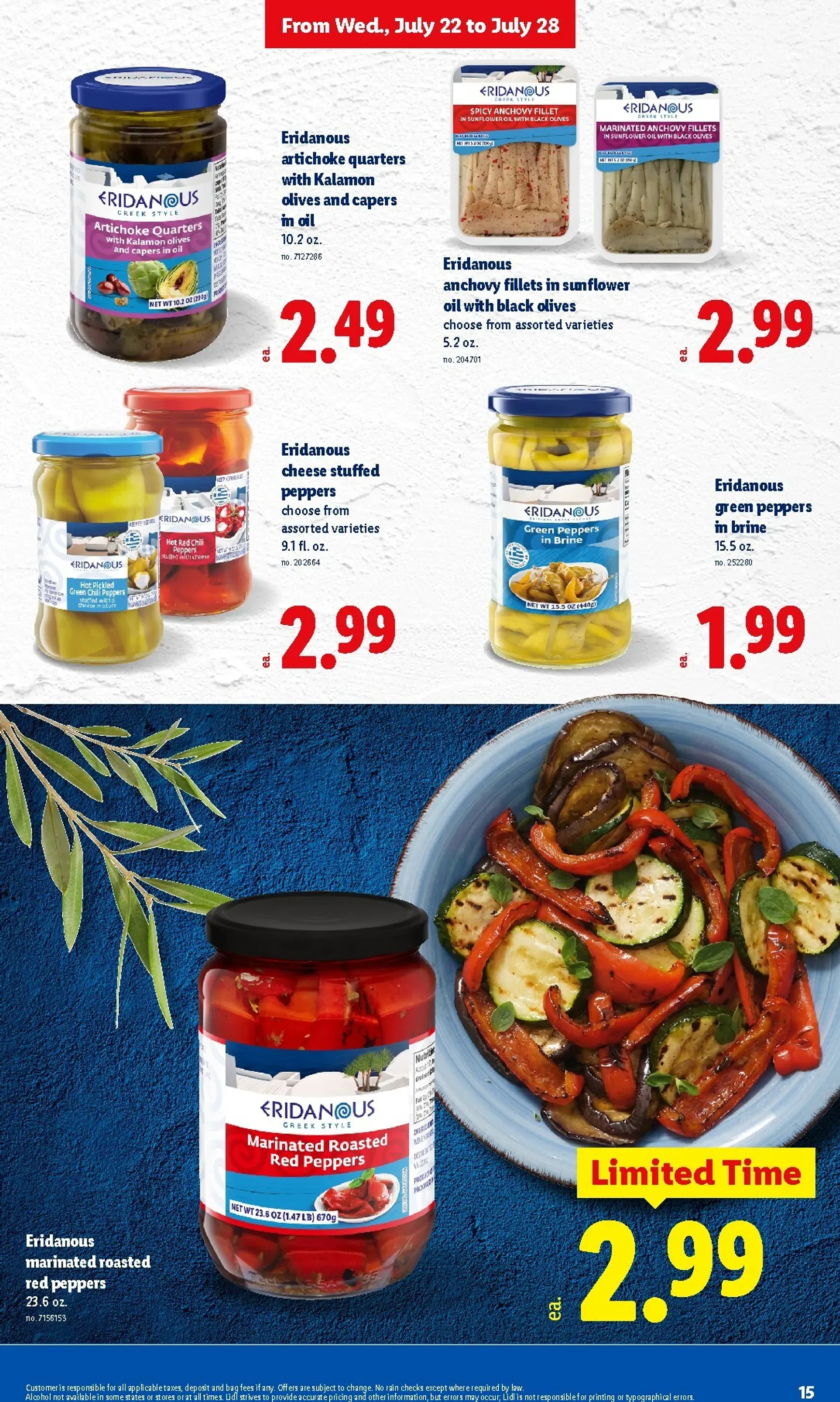 Weekly ad Lidl Weekly Deals Flyer from July 22 to July 28 2026 - Page 15