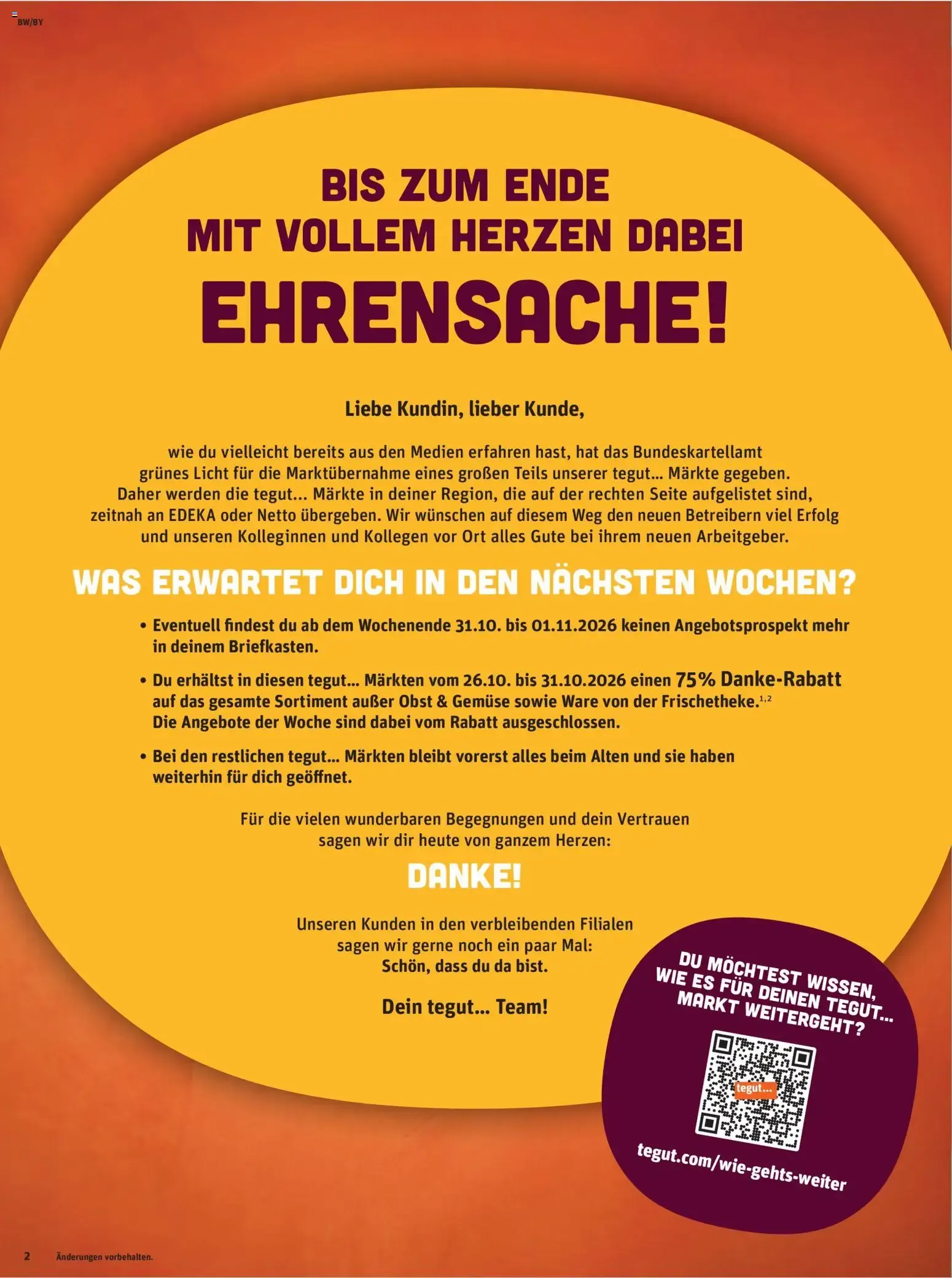 Tegut XXL-Wochen-Endspurt! von 30. Oktober bis 31. Oktober 2026 - Prospekt seite 4