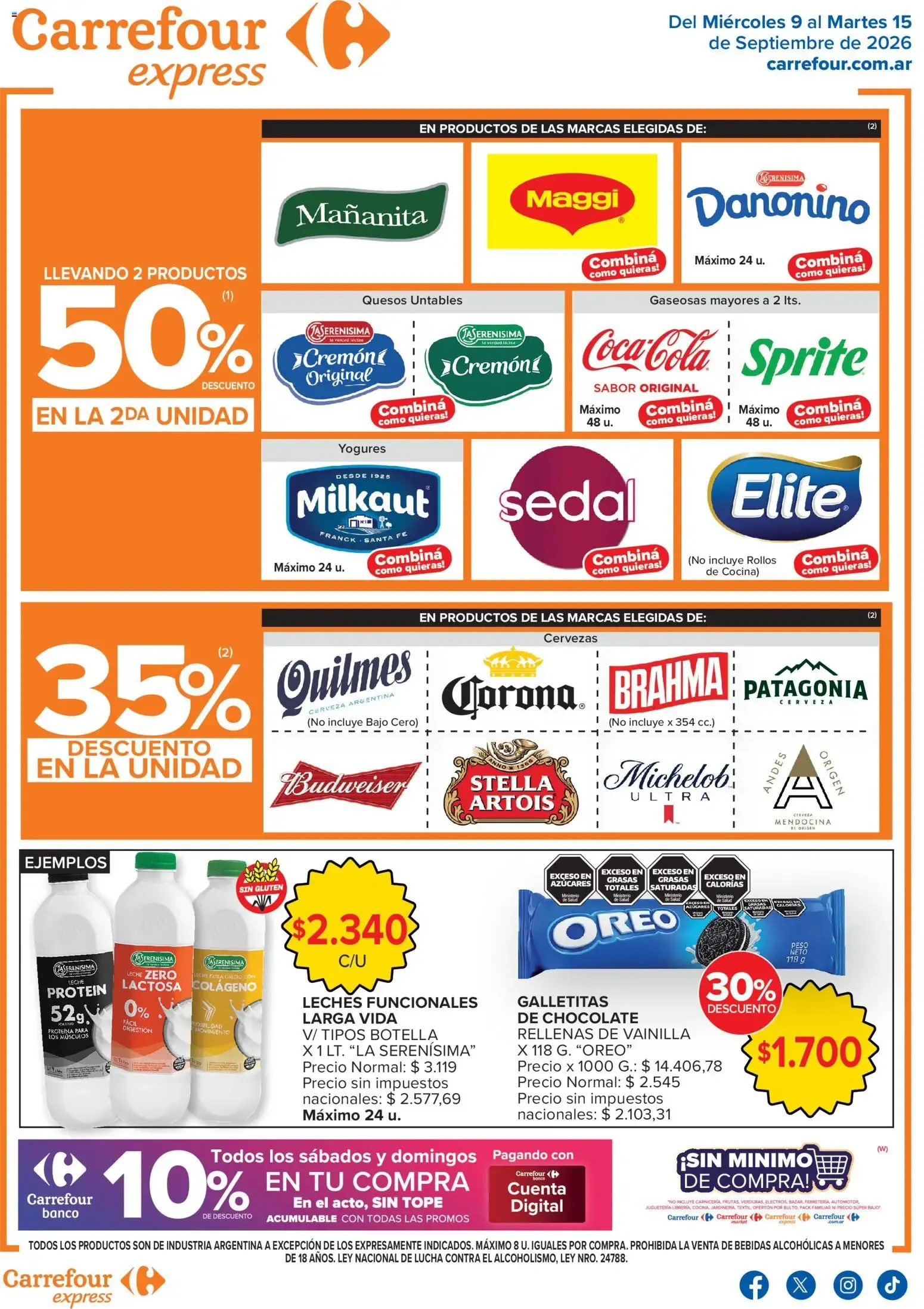 Ofertas de Carrefour Express catálogo del 09/09/2026 - 15/09/2026 9 de septiembre al 15 de septiembre 2026 - Página 2 del catálogo