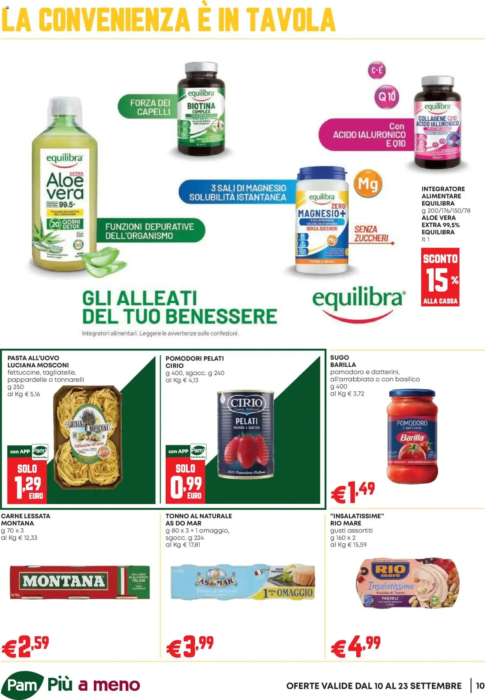 Nuovo PAM volantino Occasioni Extra dal 10/09/2026 > offerte anteprima đď¸ da 10 settembre a 23 settembre di 2026 - Pagina del volantino 10