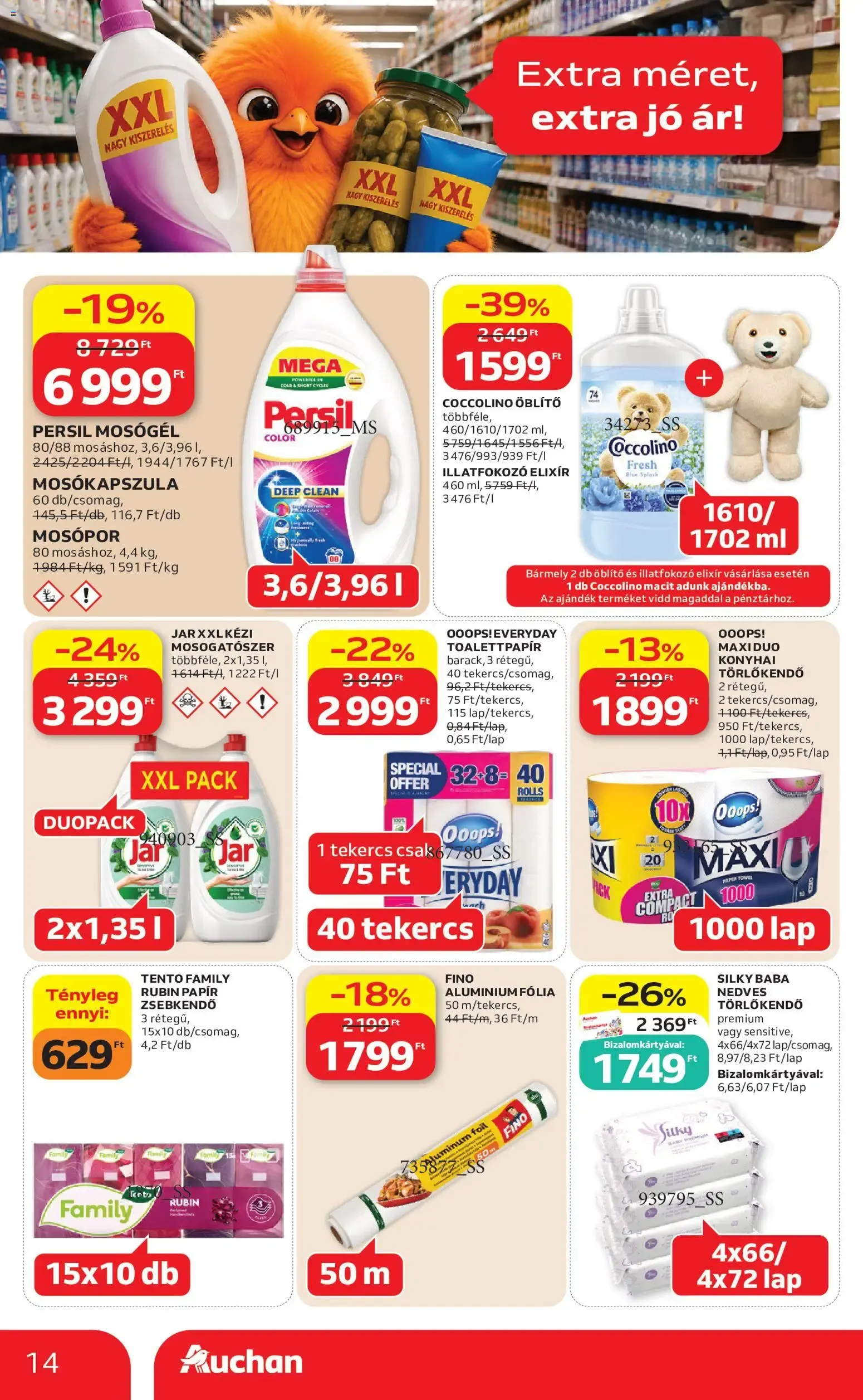 Katalógus Auchan hipermarket: Vigyél többet, jobban megéri! augusztus 6.-tól augusztus 19.-ig 2026. - Oldal 14