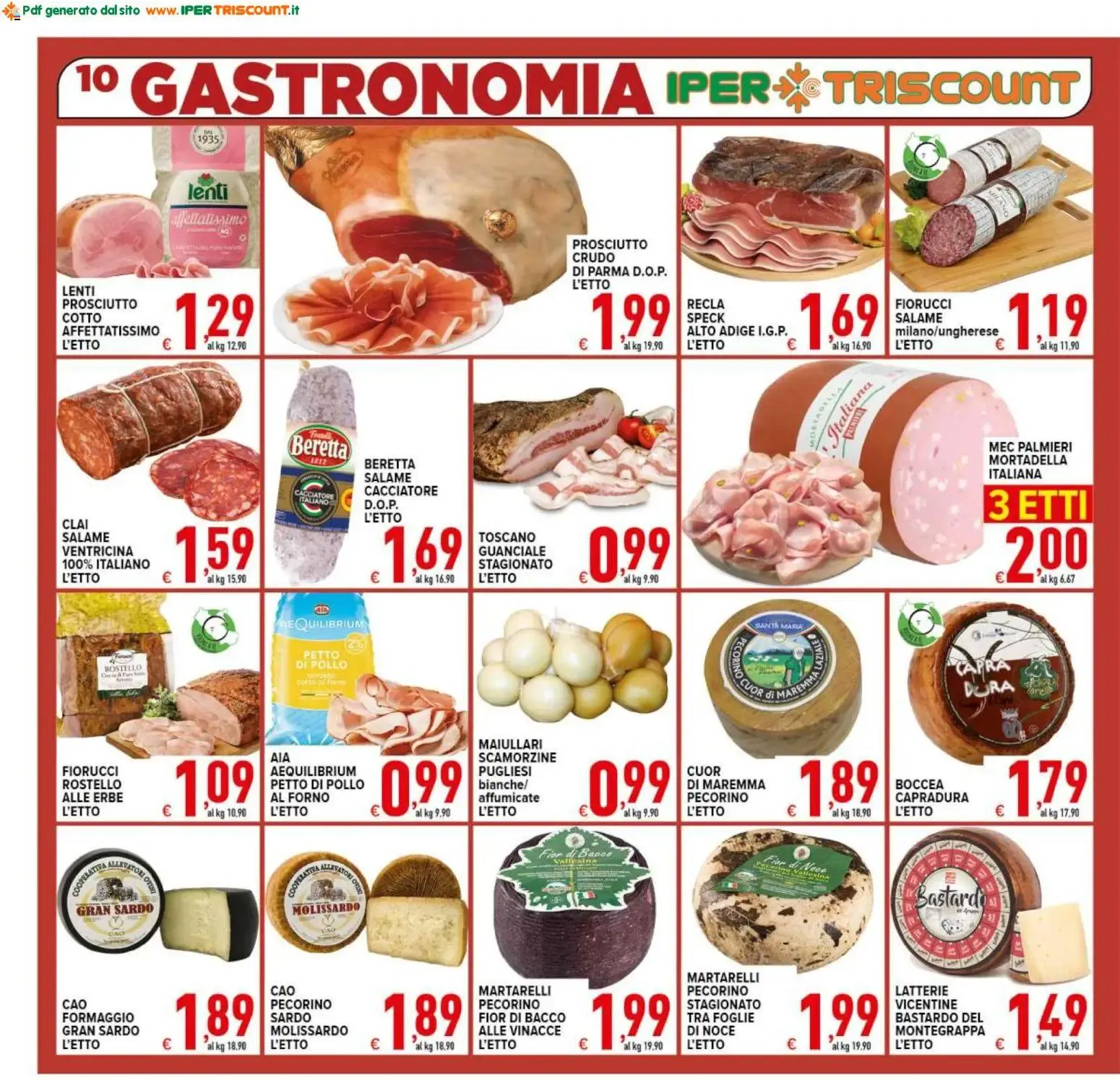 Ipertriscount volantino dal 10/06/2026 - online Offerte da 10 giugno a 18 giugno di 2026 - Pagina del volantino 10