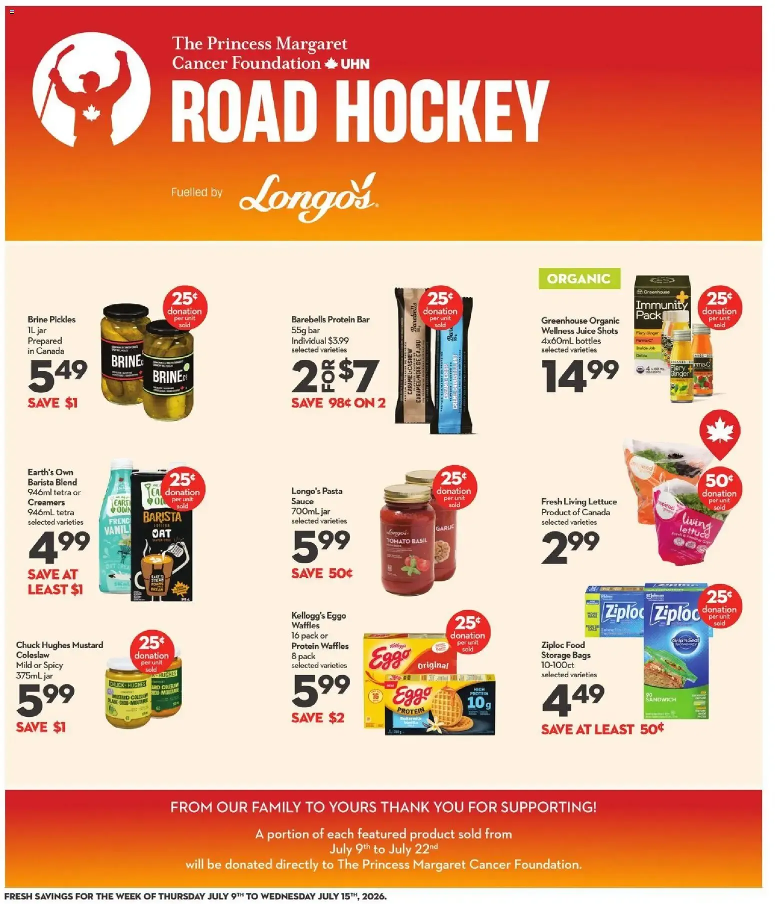Longo's weekly flyer / circulaire from Jul 9, 2026 > weekly specials & deals from July 9 to July 15 2026 - flyer page 9