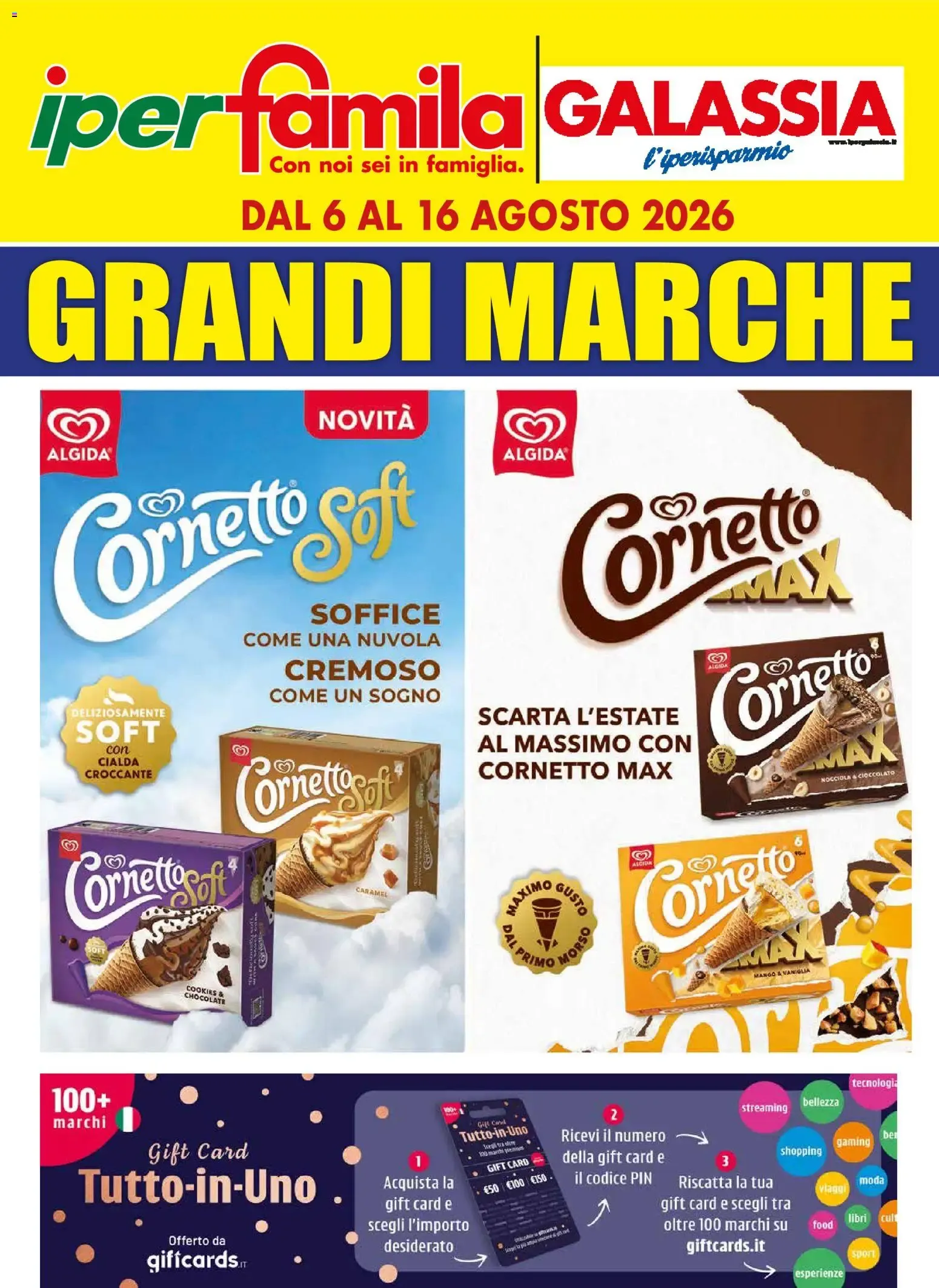 Nuovo Famila volantino Grandi Marche dal 06/08/2026 > offerte anteprima 🛍️ da 6 agosto a 16 agosto di 2026 - Pagina del volantino 1