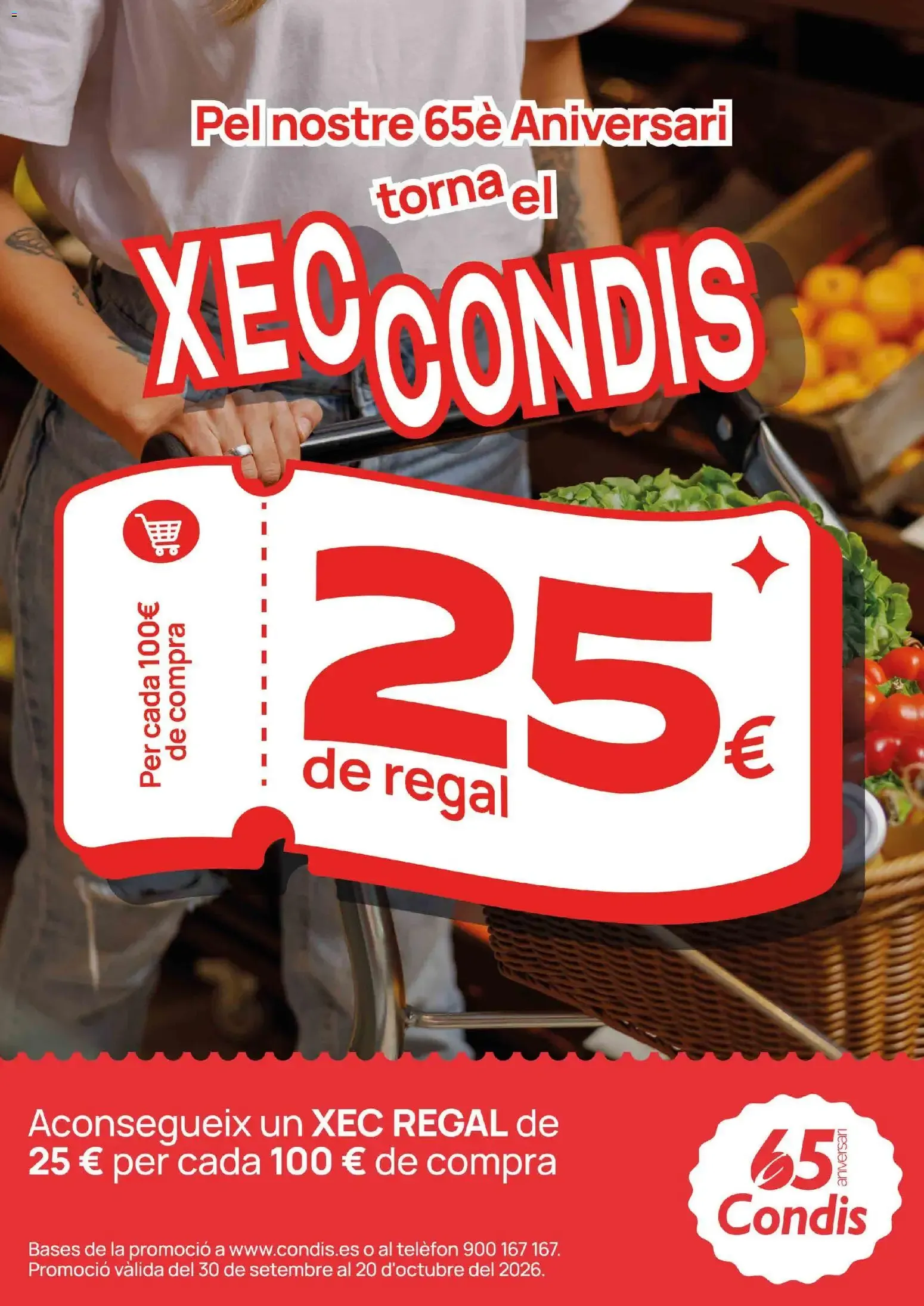 Catálogo de Condis - 65 Aniversario - Cheque Regalo 30 de septiembre al 20 de octubre 2026 - Página 1