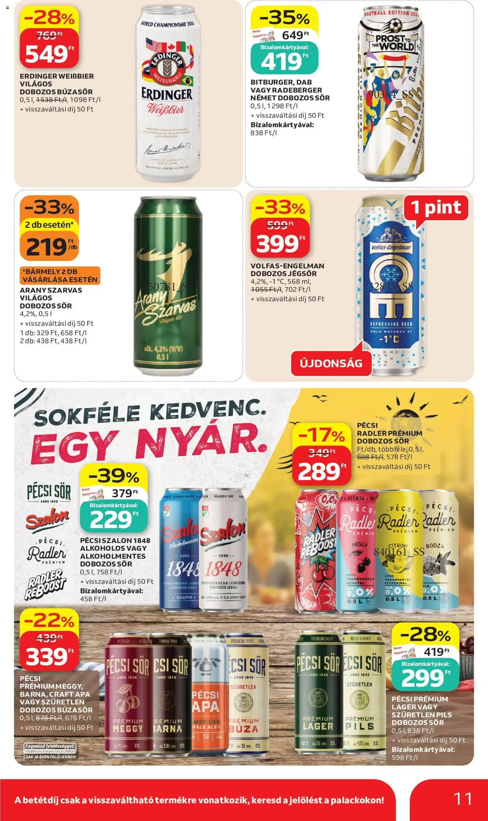 Katalógus Auchan Szúrkolj velünk - 2026.06.11. -tól/töl > akció, lapozható szórólap 🛍️ június 11.-tól június 24.-ig 2026. - Oldal 11