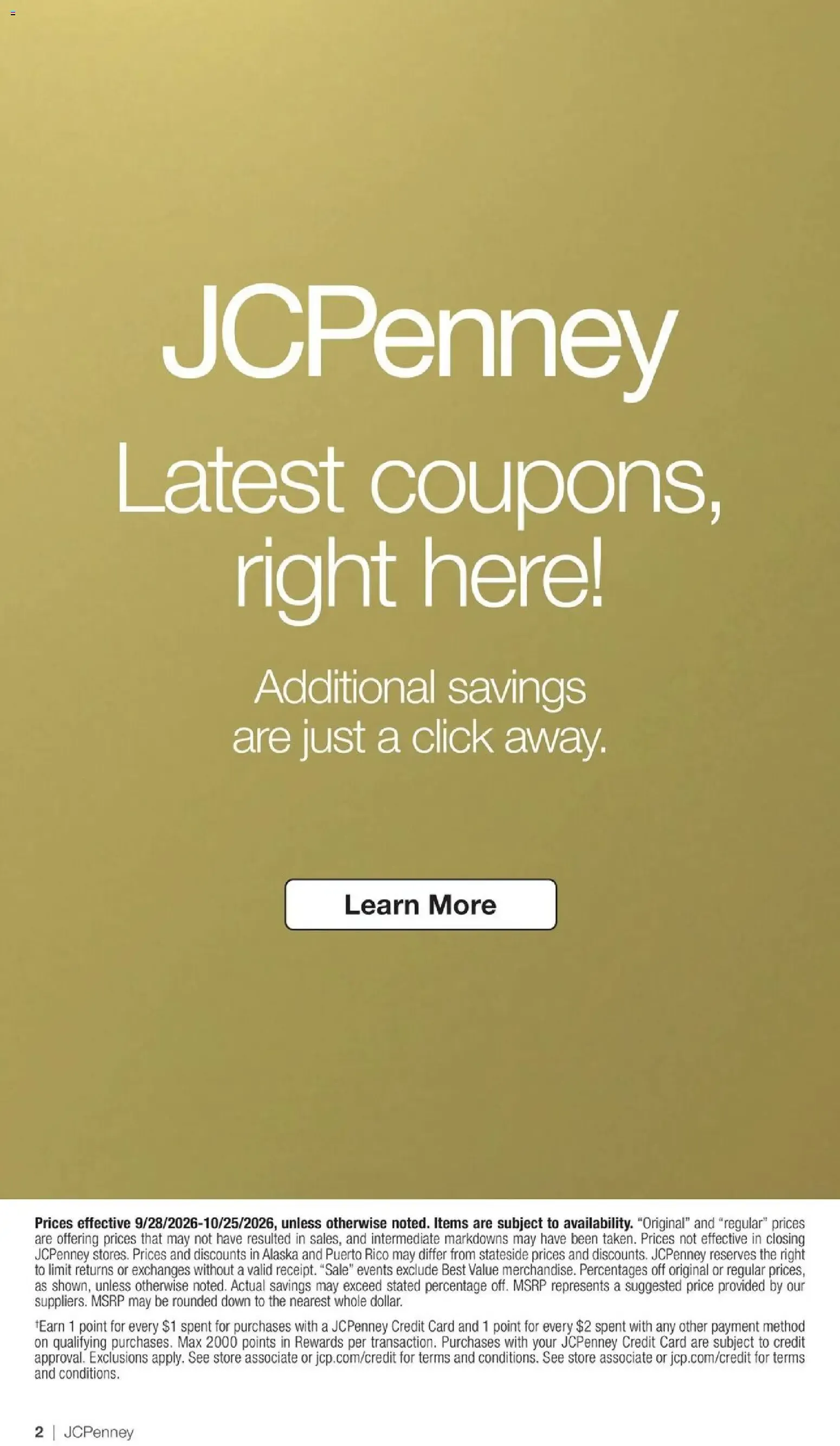 Weekly ad JCPenney Semi-Annual Home Sale from September 28 to October 25 2026 - Page 44