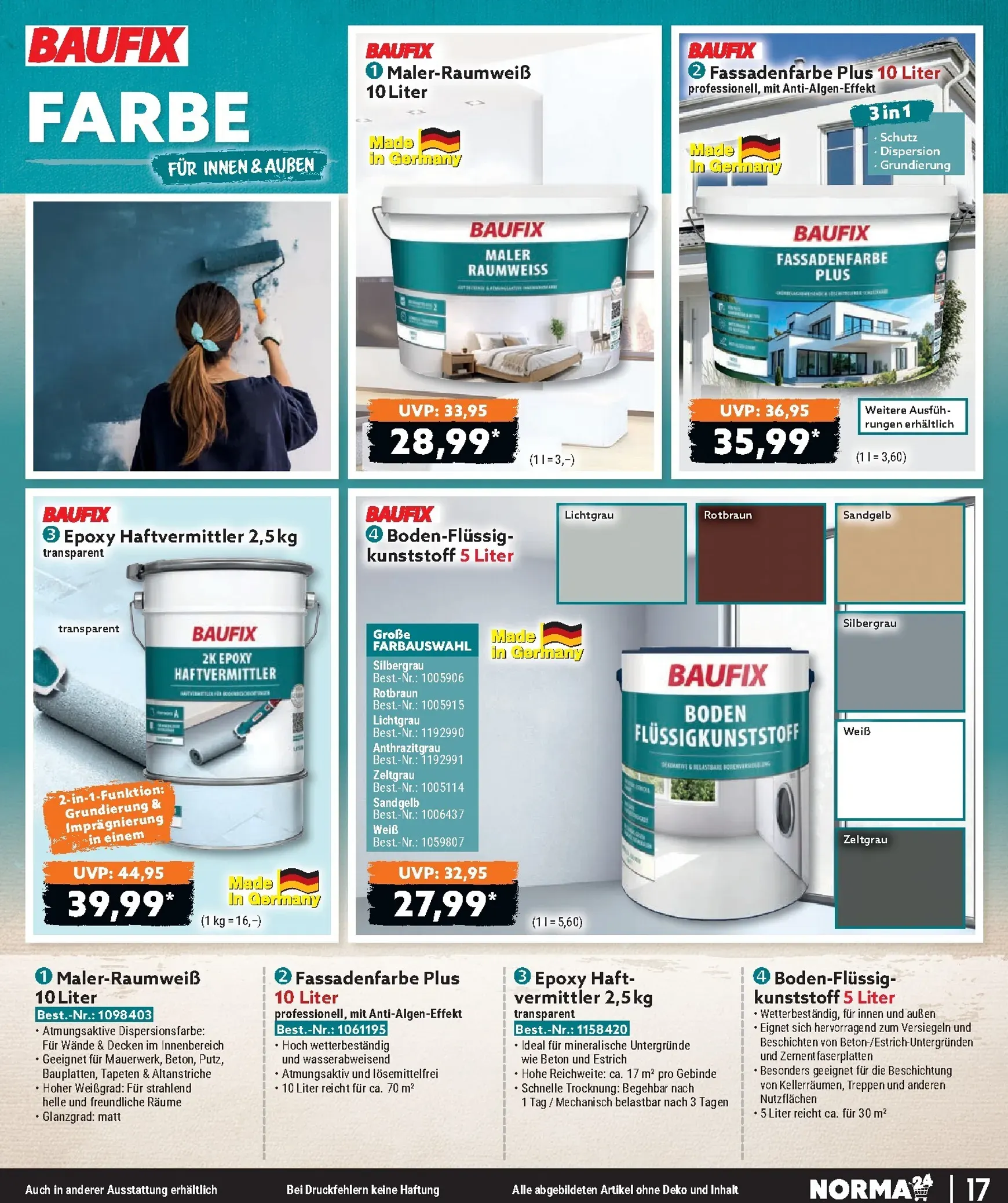 Norma - Bestellmagazin Prospekt – von Mittwoch 01.07.2026 bis Freitag 31.07.2026 von 1. Juli bis 31. Juli 2026 - Prospekt seite 17