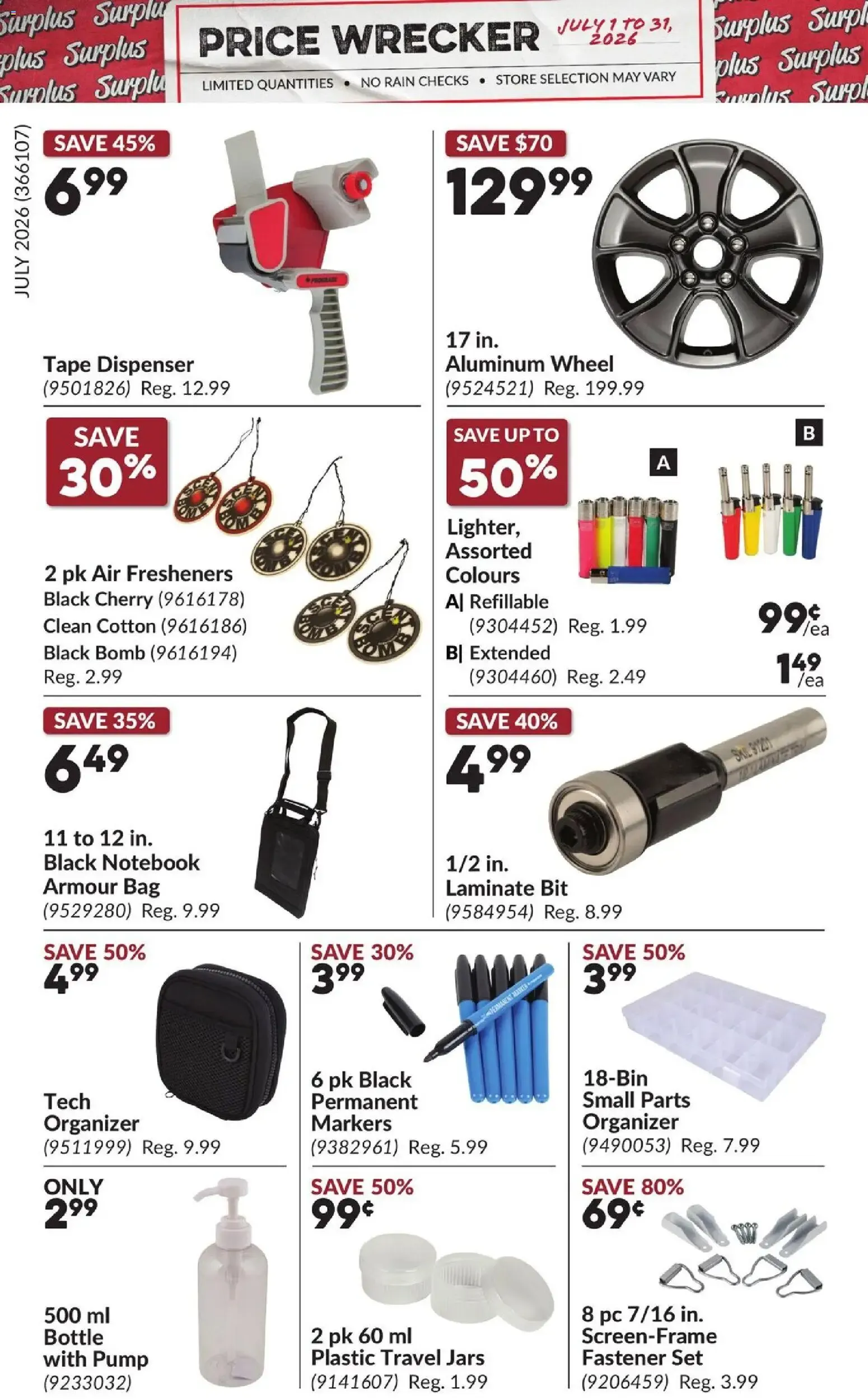 Princess Auto flyer - Price Wrecker from Jul 1, 2026 > weekly specials & deals from July 1 to July 31 2026 - flyer page 10