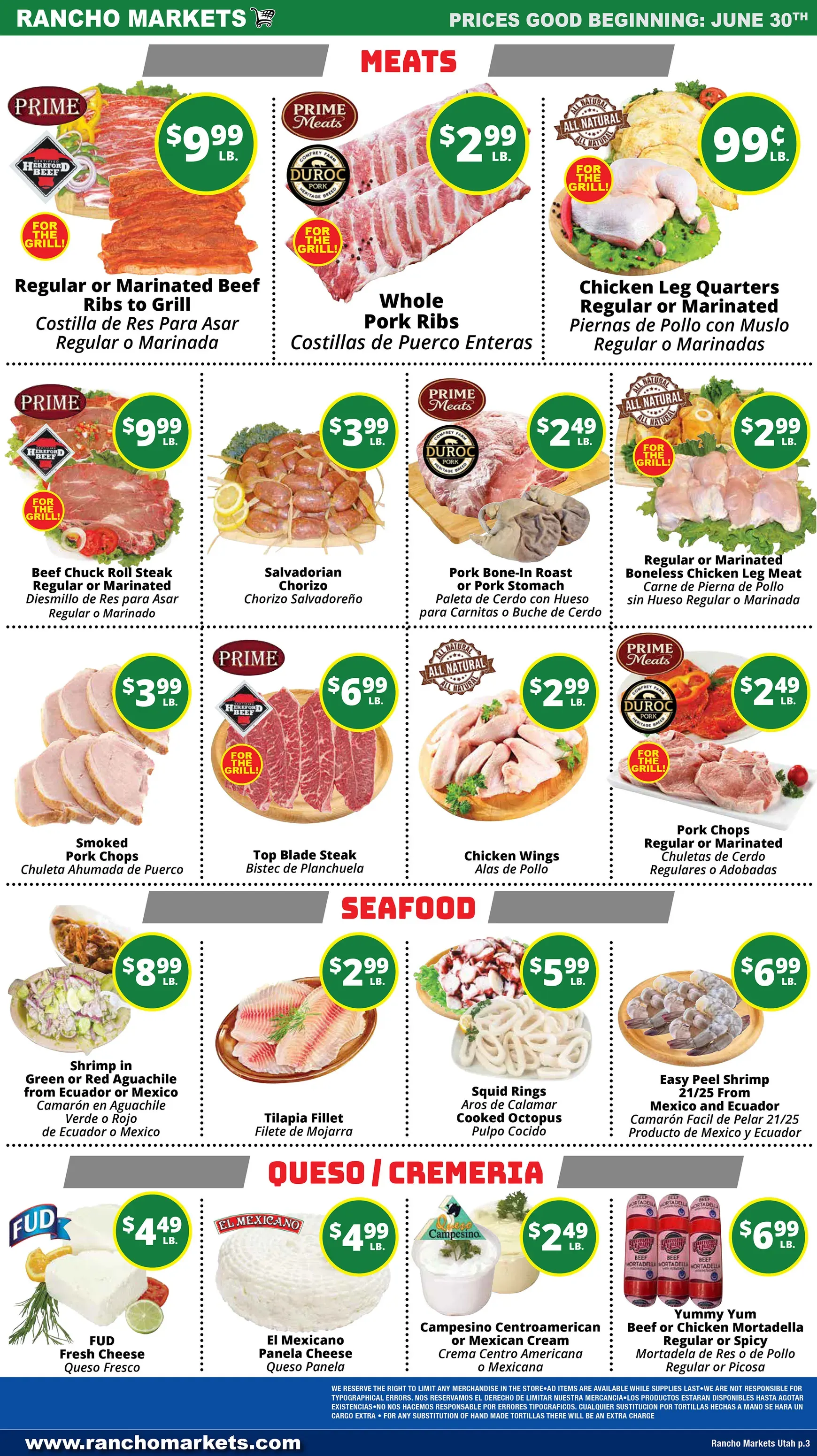 Weekly ad Rancho Markets: Especiales Semanales y Celebración 4 de Julio from June 30 to July 6 2026 - Page 3