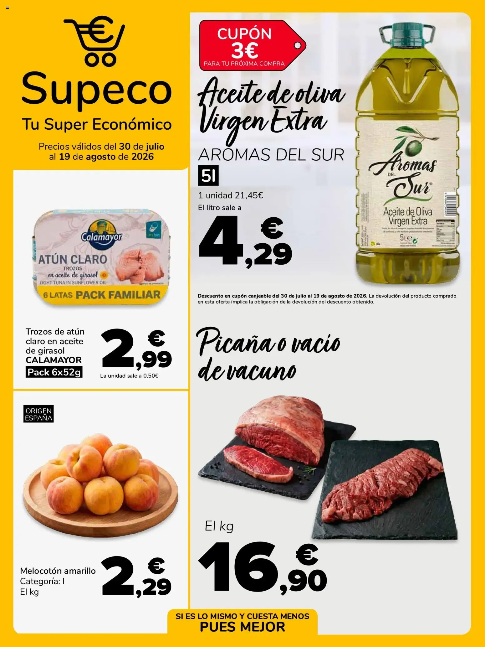 Catálogo de Supeco - folleto 30/07/2026 - 19/08/2026 30 de julio al 19 de agosto 2026 - Página 1