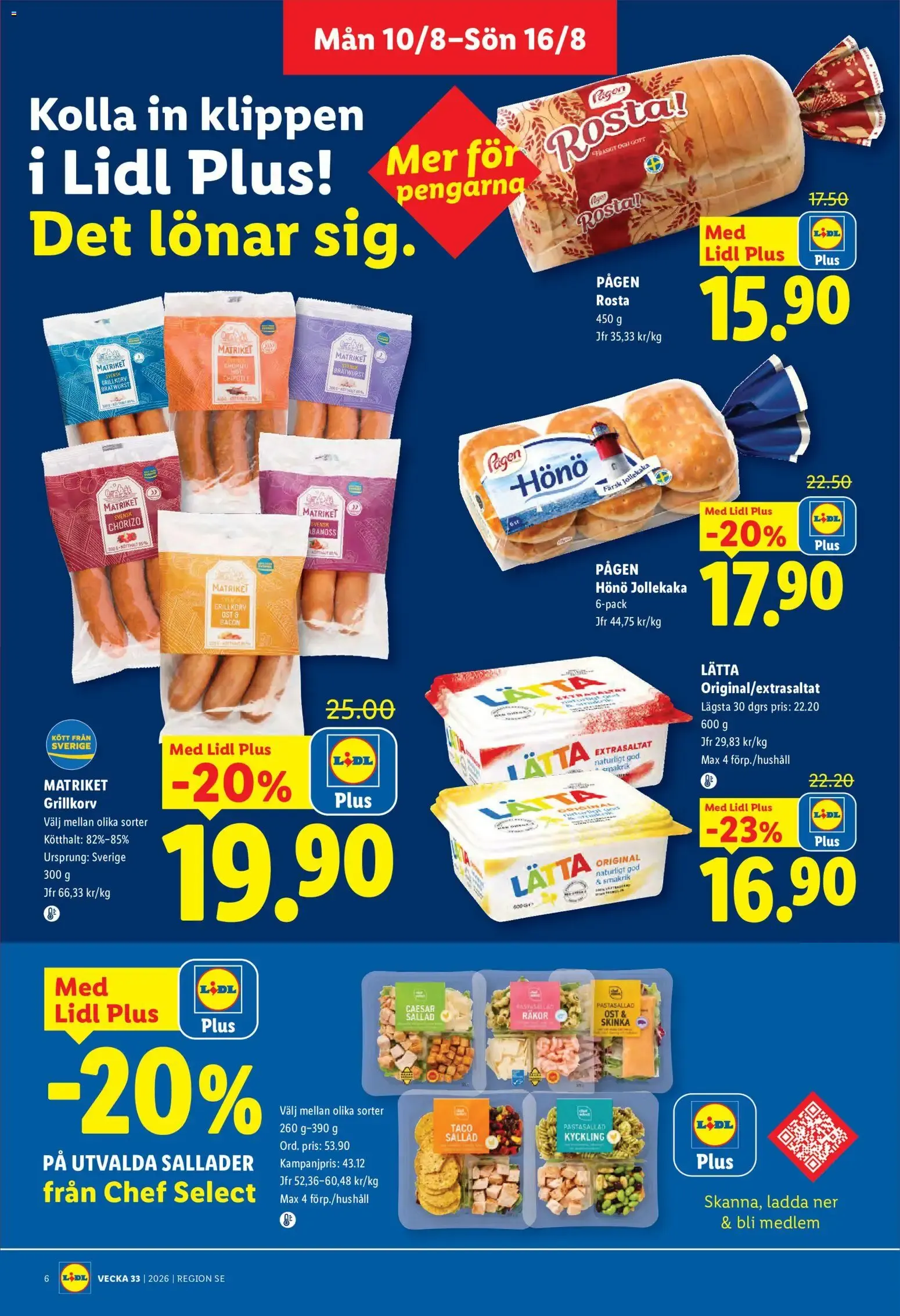 Lidl erbjudanden från 10/08/2026 - 16/08/2026 > Reklamblad nuvarande rabatter från 10 augusti till 16 augusti 2026 - Reklamblad sidor 6