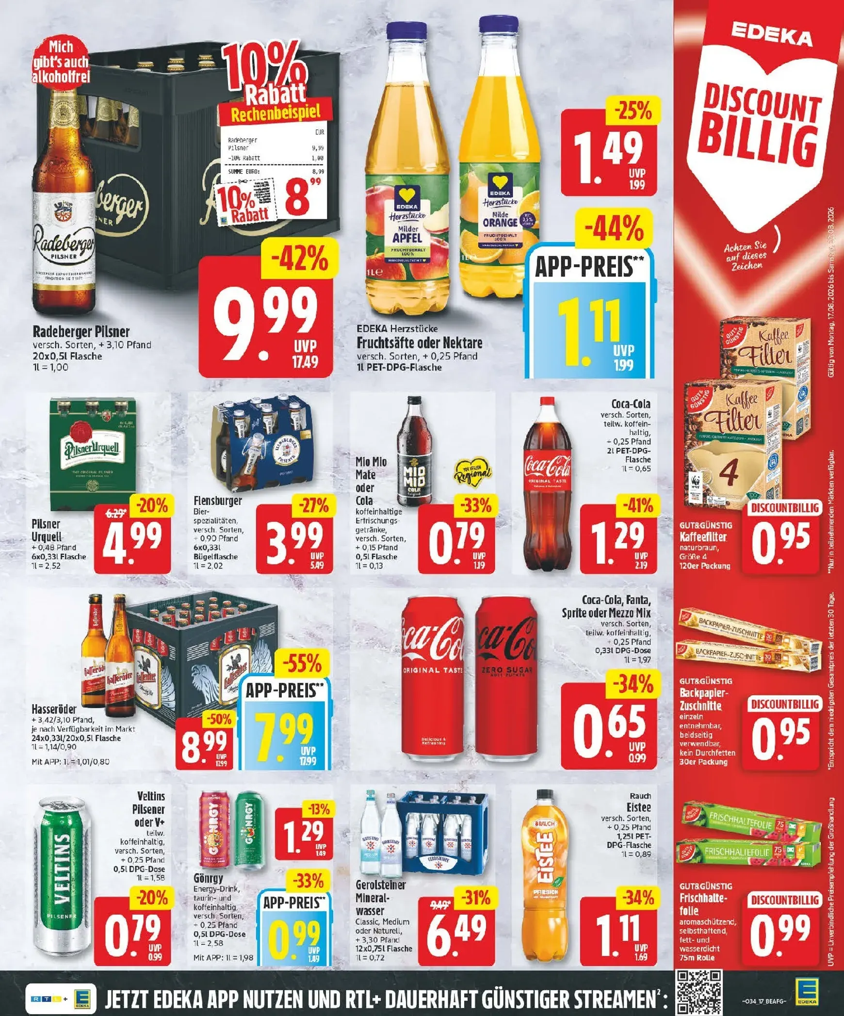 Edeka Prospekt nächste Woche – von Montag 17.08.2026 bis Samstag 22.08.2026 von 17. August bis 22. August 2026 - Prospekt seite 17