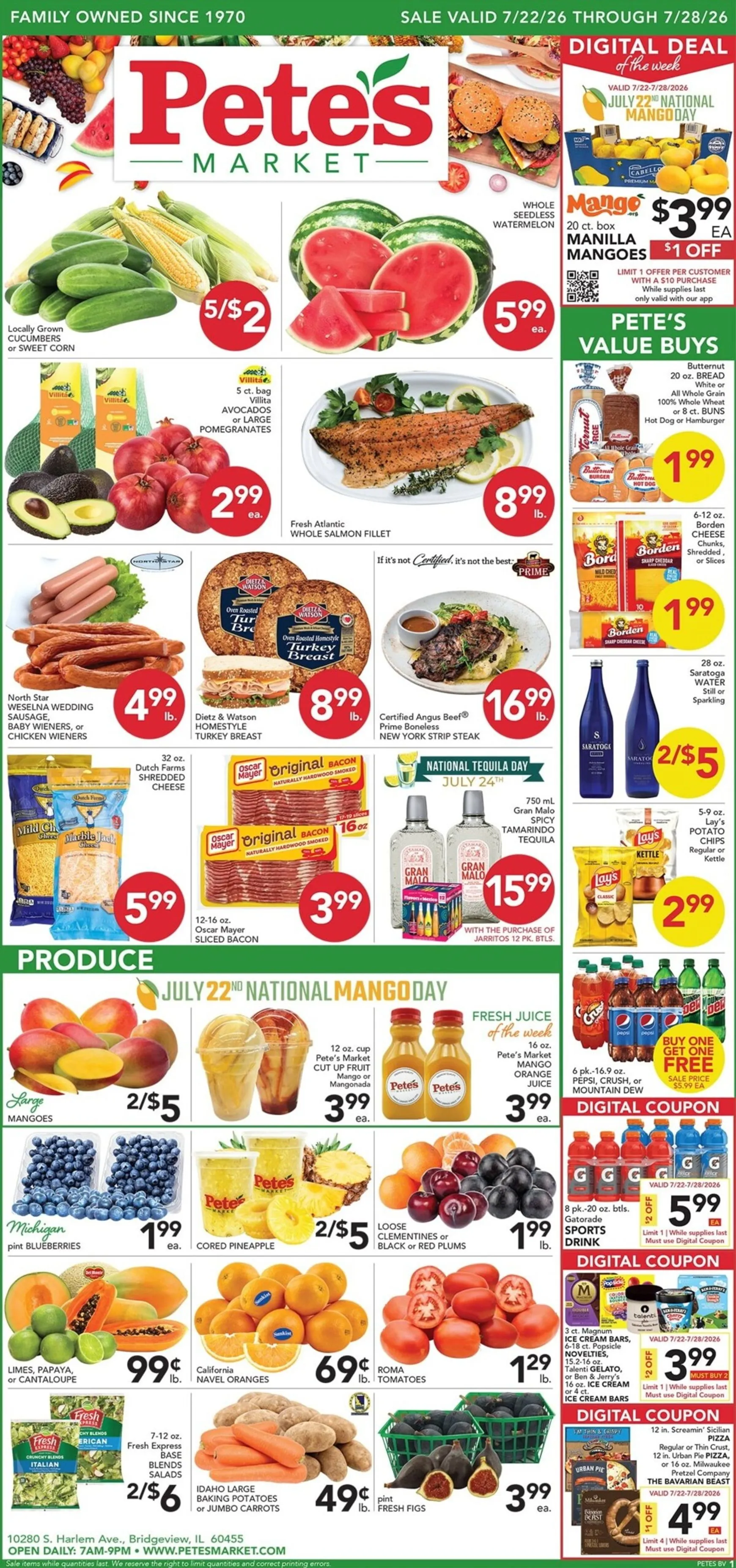 Weekly ad Current Pete's Fresh Market - Bridgeview leaflet valid from Wednesday 07/22/2026 to Tuesday 07/28/2026 from July 22 to July 28 2026 - Page 1
