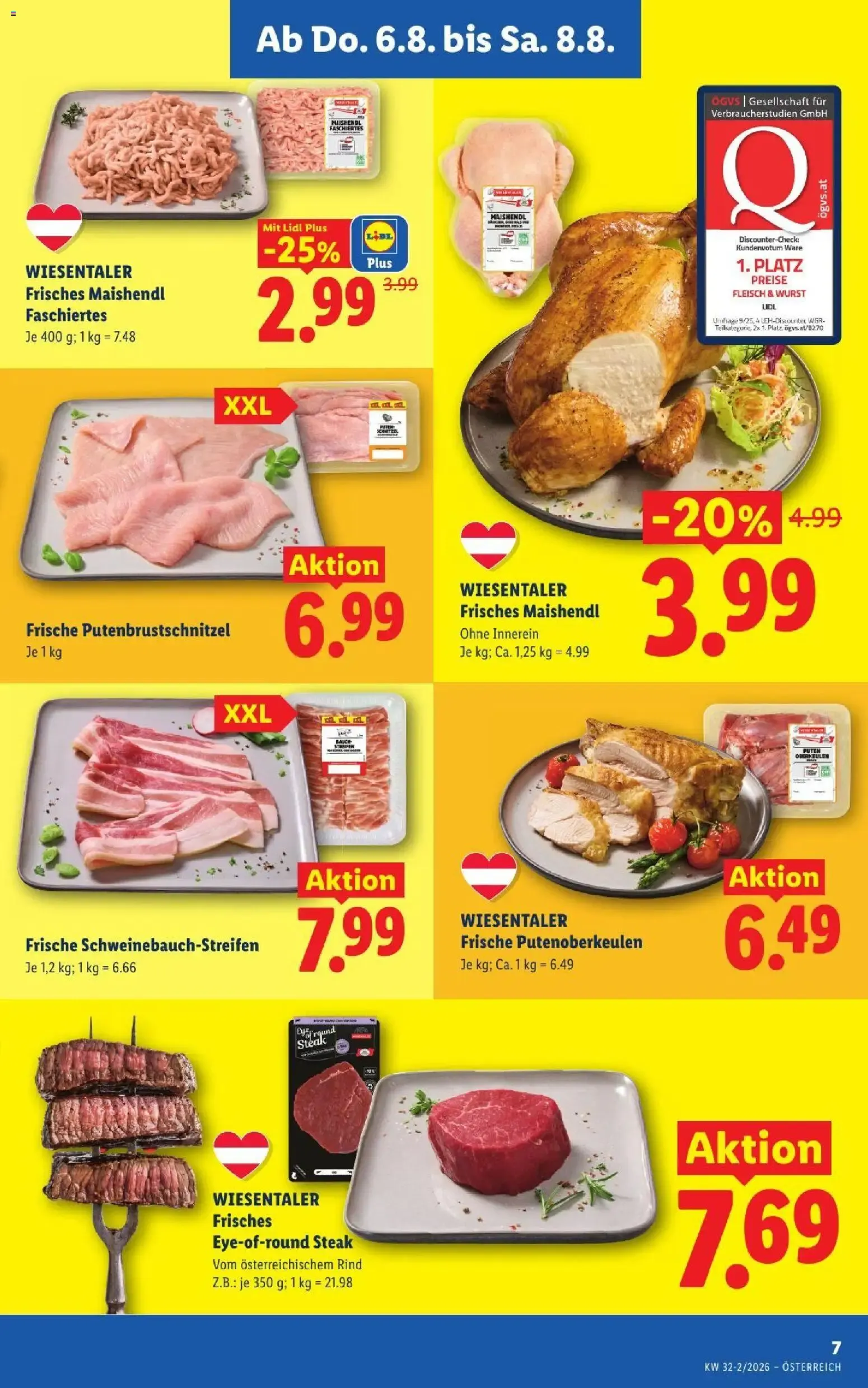 Mit Lidl Plus Österreichs günstigste Preise von 6. August bis 8. August 2026 - Flugblätt seite  9