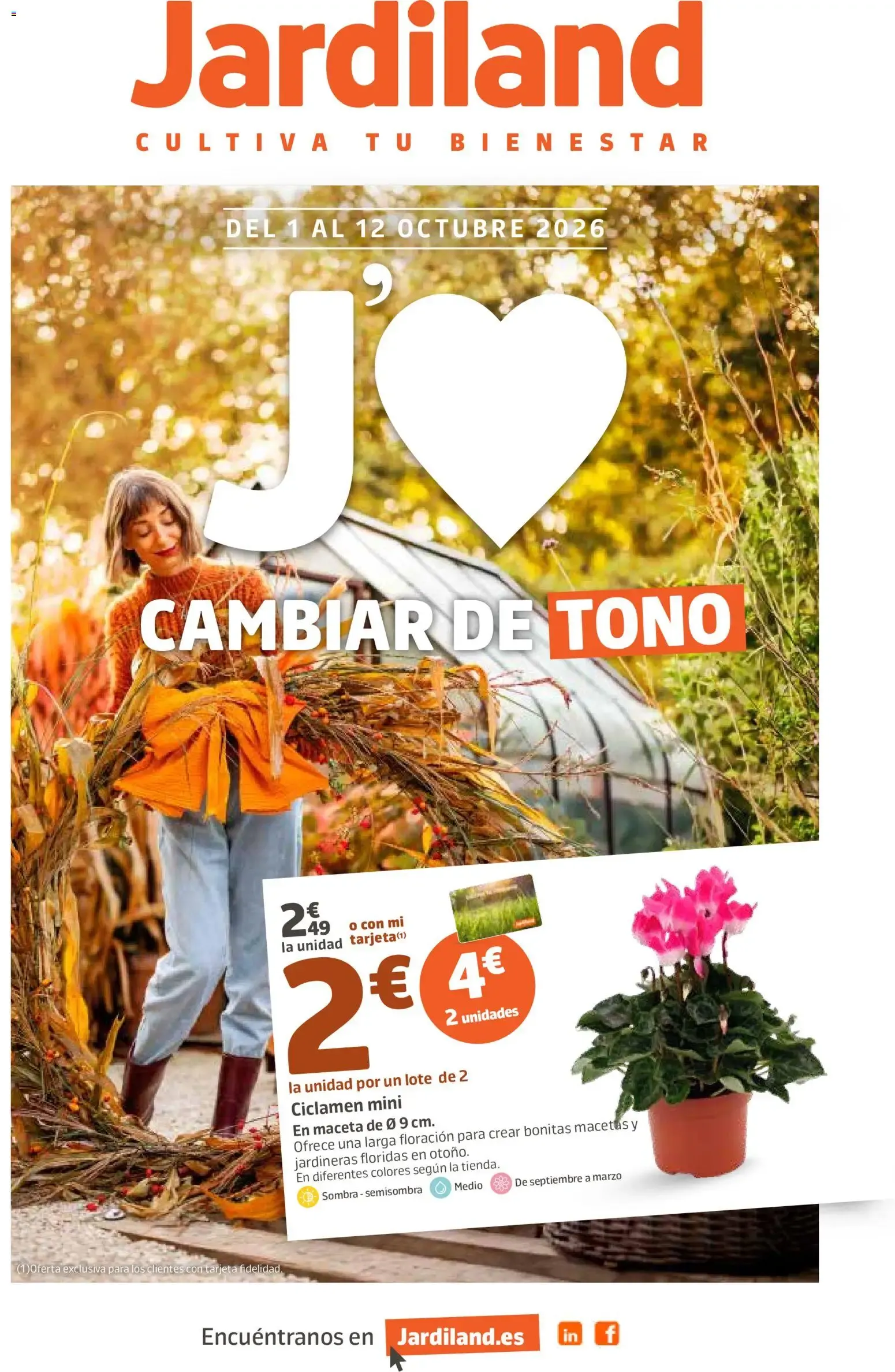 Catálogo de Jardiland folleto 01/10/2026 - 12/10/2026 1 de octubre al 12 de octubre 2026 - Página 1