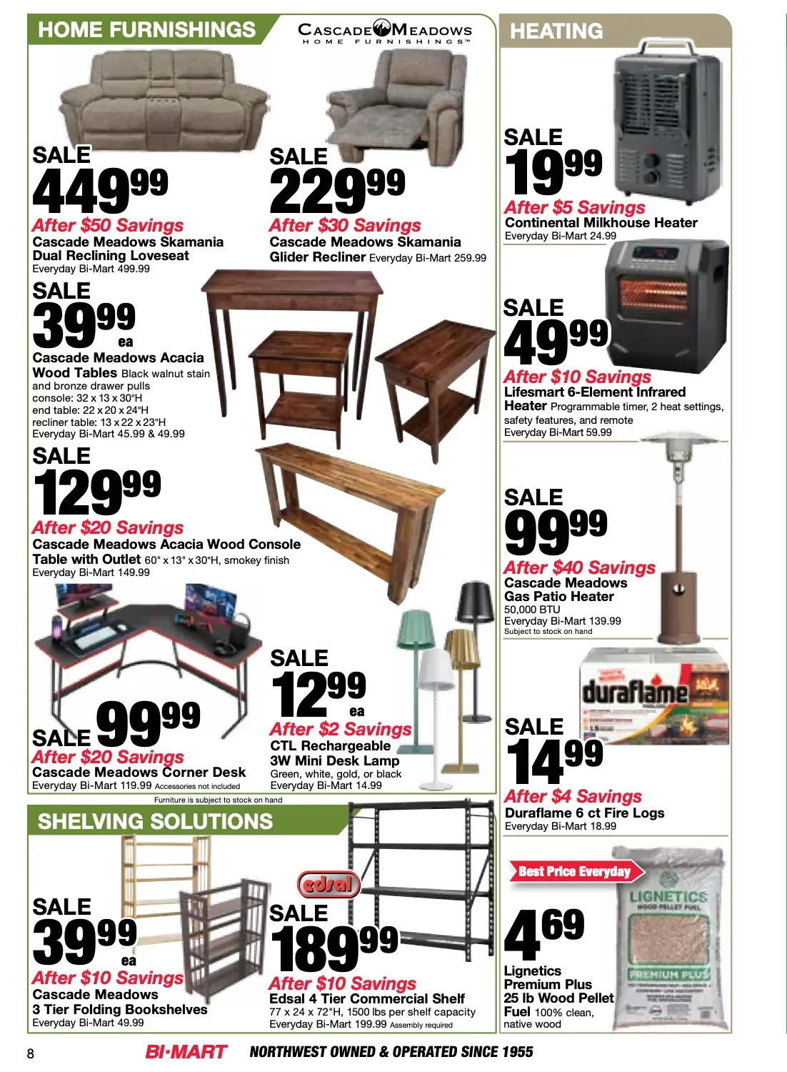 Weekly ad Current Bi-Mart leaflet valid from Tuesday 10/27/2026 to Monday 11/09/2026 from October 27 to November 9 2026 - Page 8