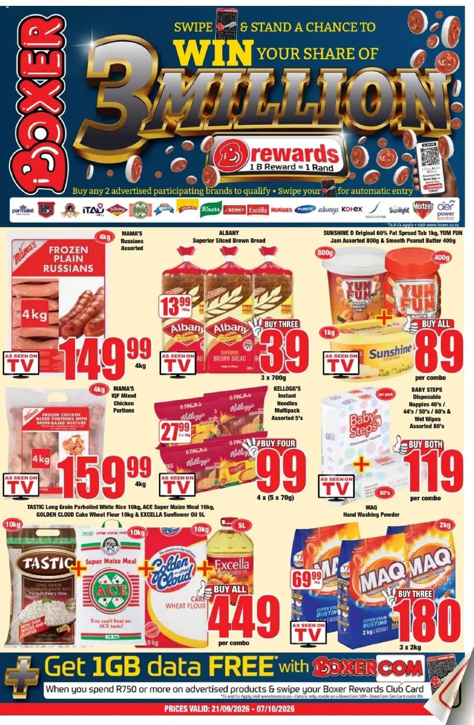 Boxer Specials (21/09/2026 - 07/10/2026) Online from 21 September to 7 October 2026 - Catalogue Page 1
