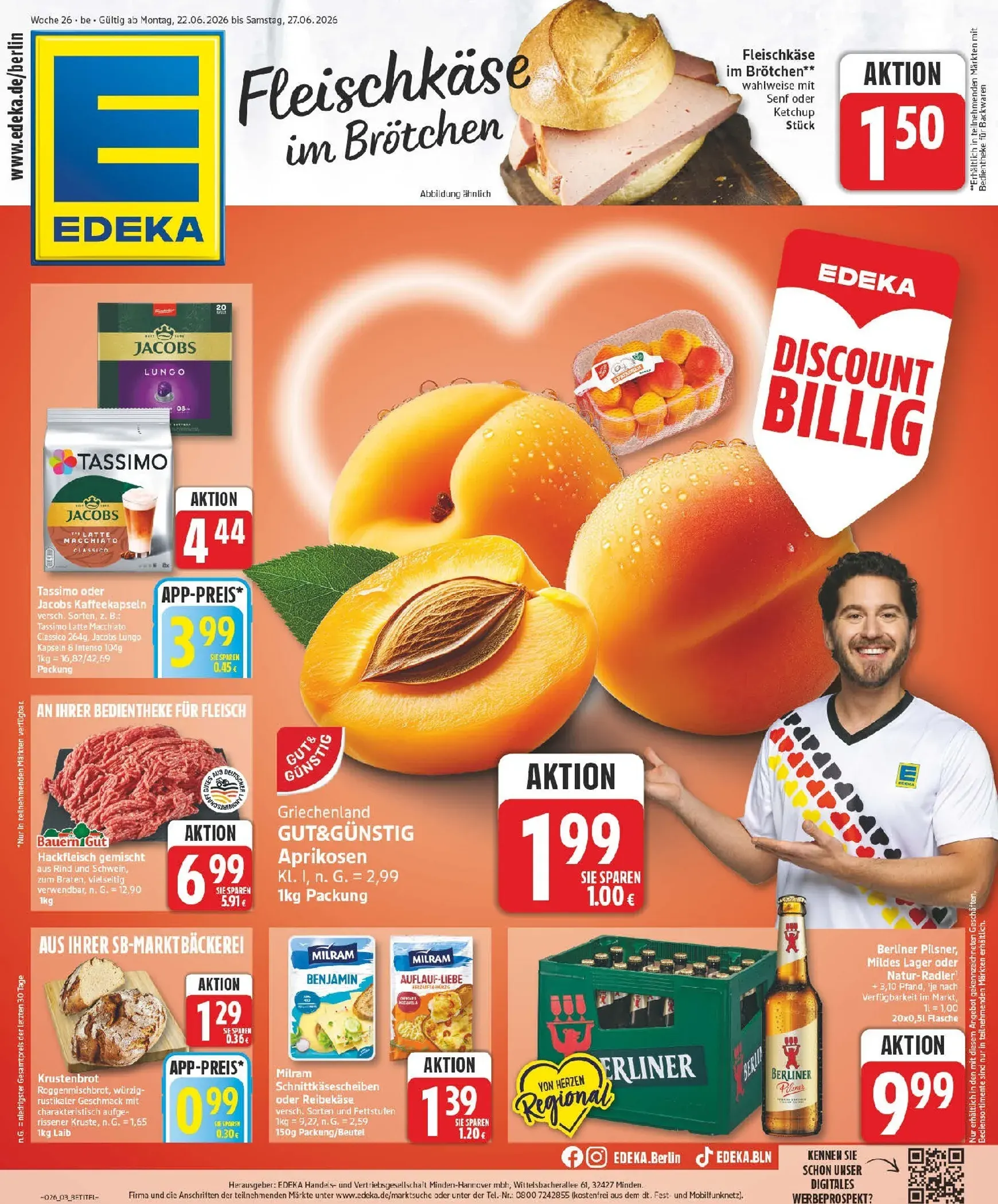 Edeka - Mega Preis der Woche! Prospekt – von Montag 22.06.2026 bis Samstag 27.06.2026 von 22. Juni bis 27. Juni 2026 - Prospekt seite 3