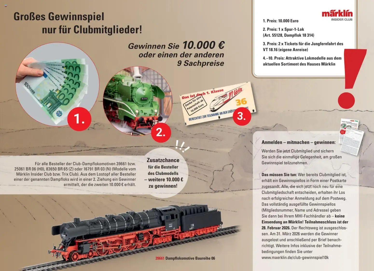 Märklin Neuheiten 2026 von 1. Januar bis 31. Dezember 2026 - Prospekt seite 2